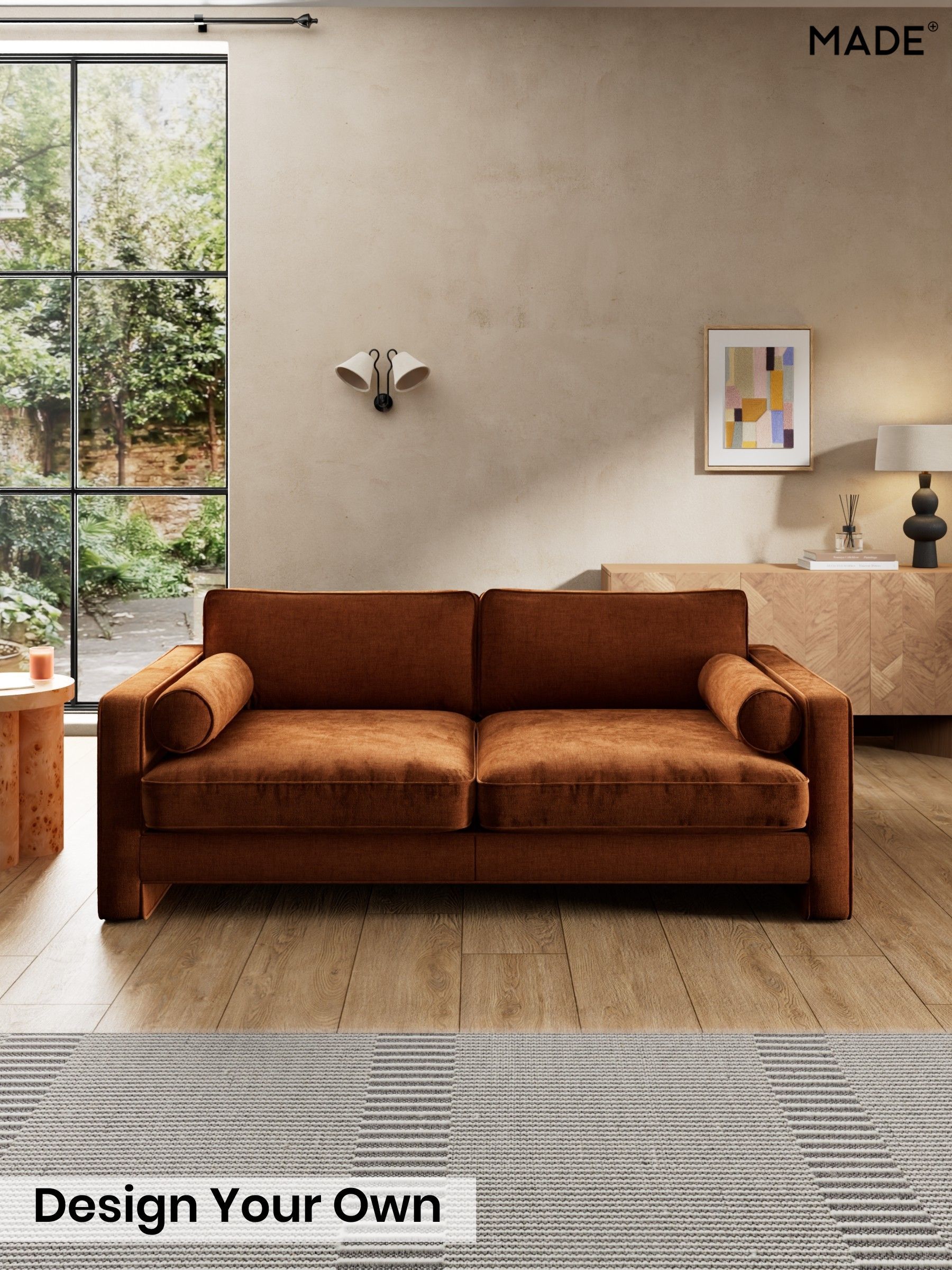 Etched Chenille/Rust Orange - Holloway By Made
