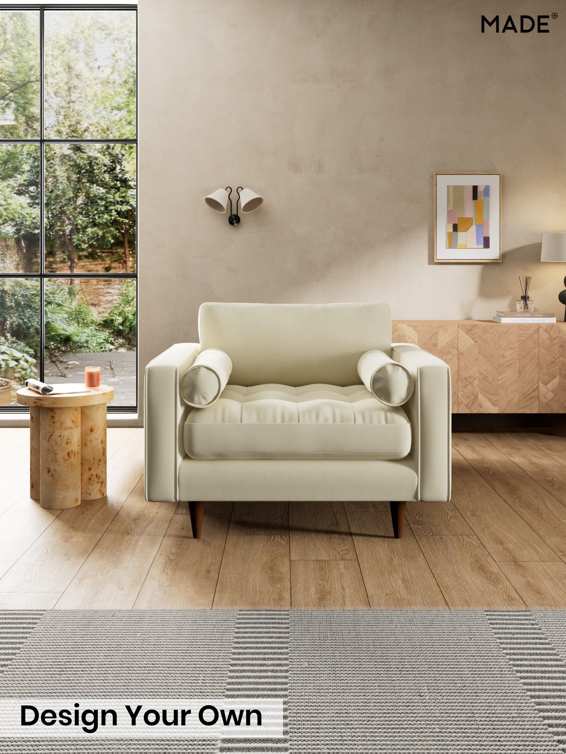 Etched Chenille/Soft Ecru Natural - Scott By Made
