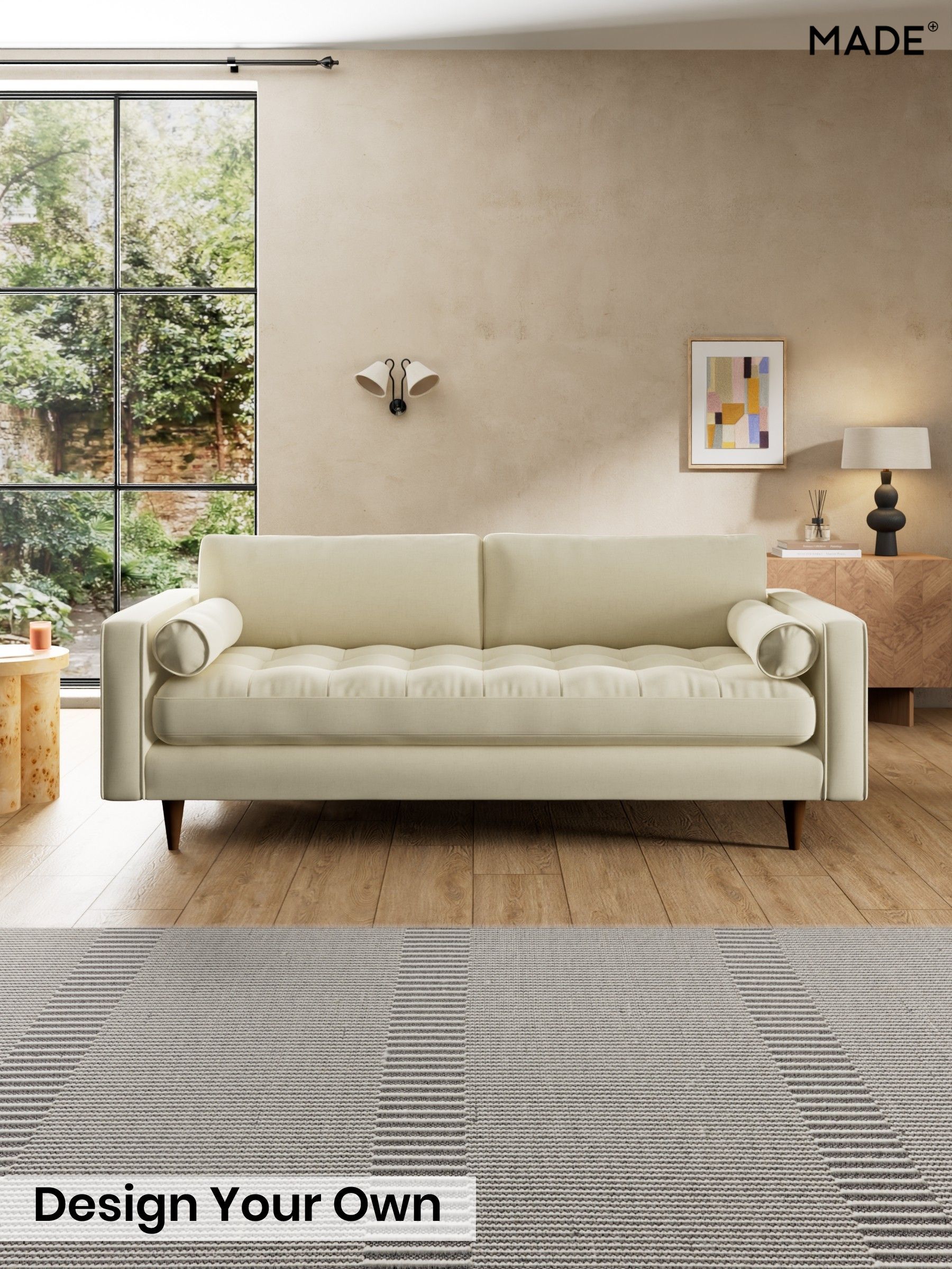 Etched Chenille/Soft Ecru Natural - Scott By Made