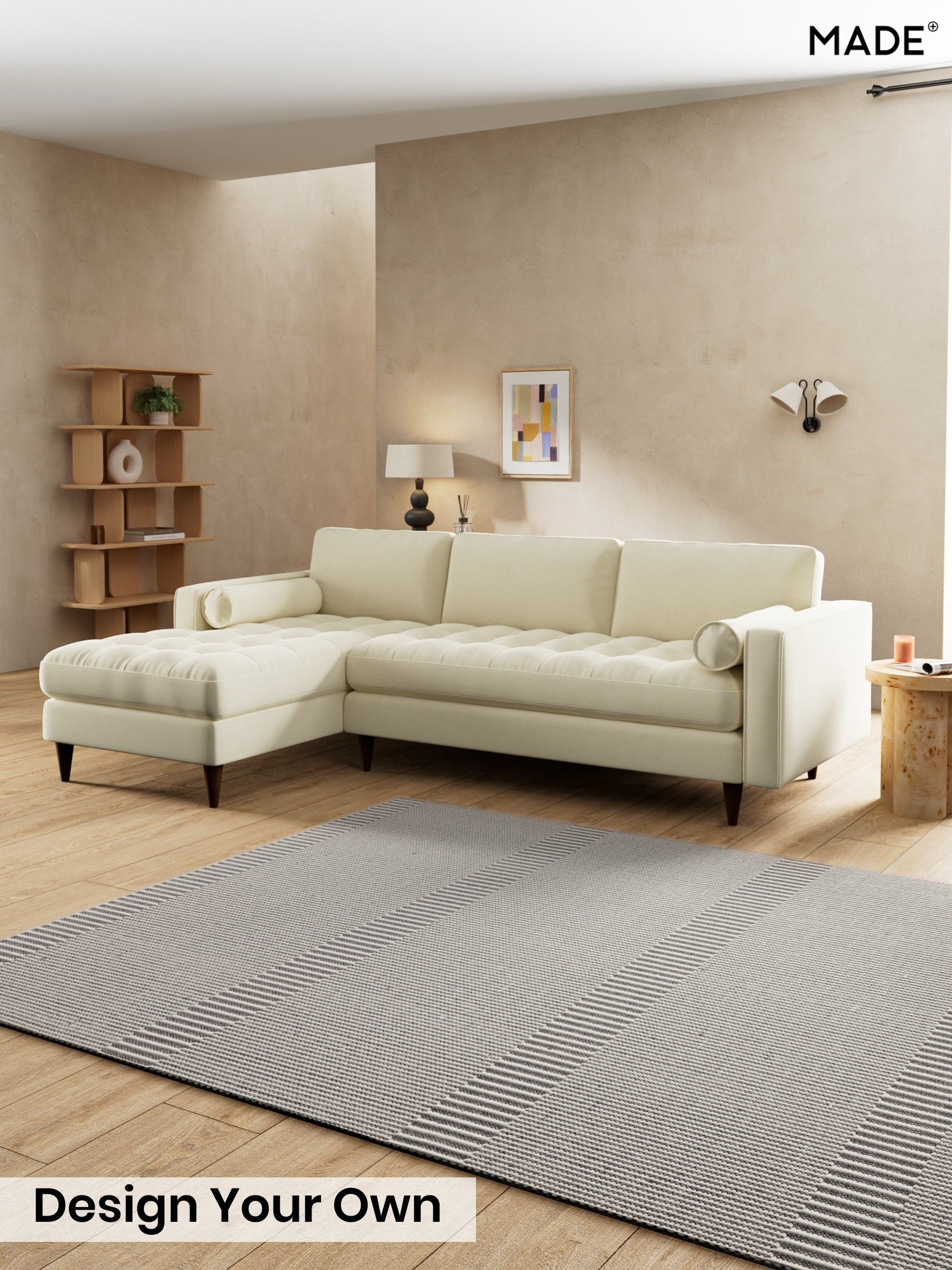 Etched Chenille/Soft Ecru Natural - Scott By Made