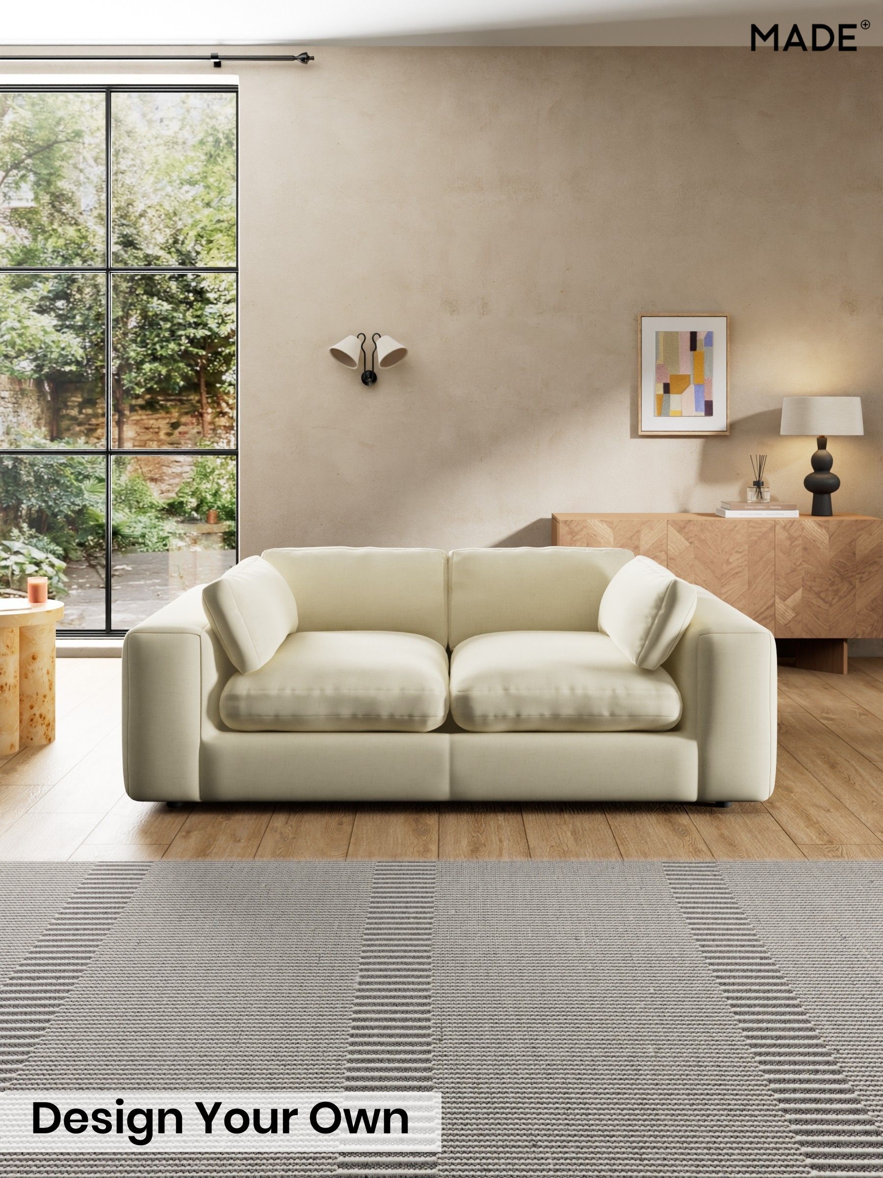Etched Chenille/Soft Ecru Natural - Alec By Made