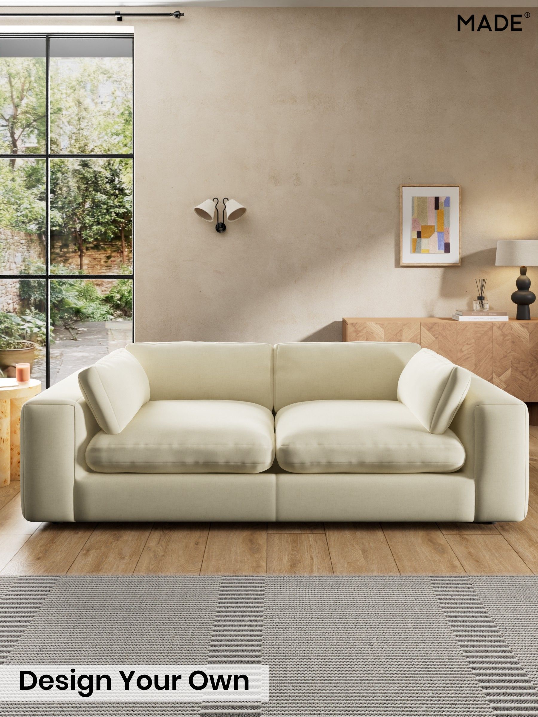 Etched Chenille/Soft Ecru Natural - Alec By Made