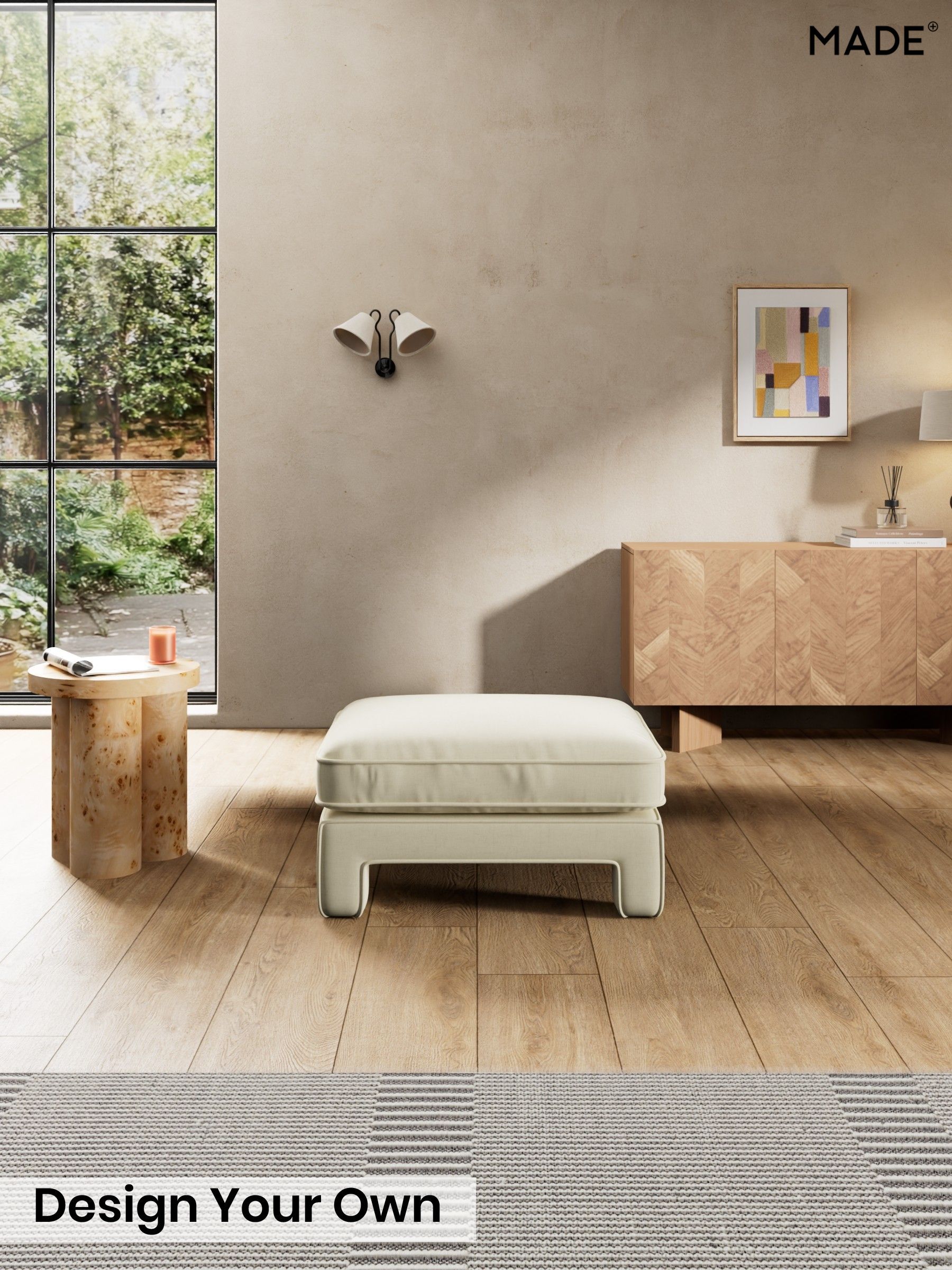 Etched Chenille/Soft Ecru Natural - Holloway By Made