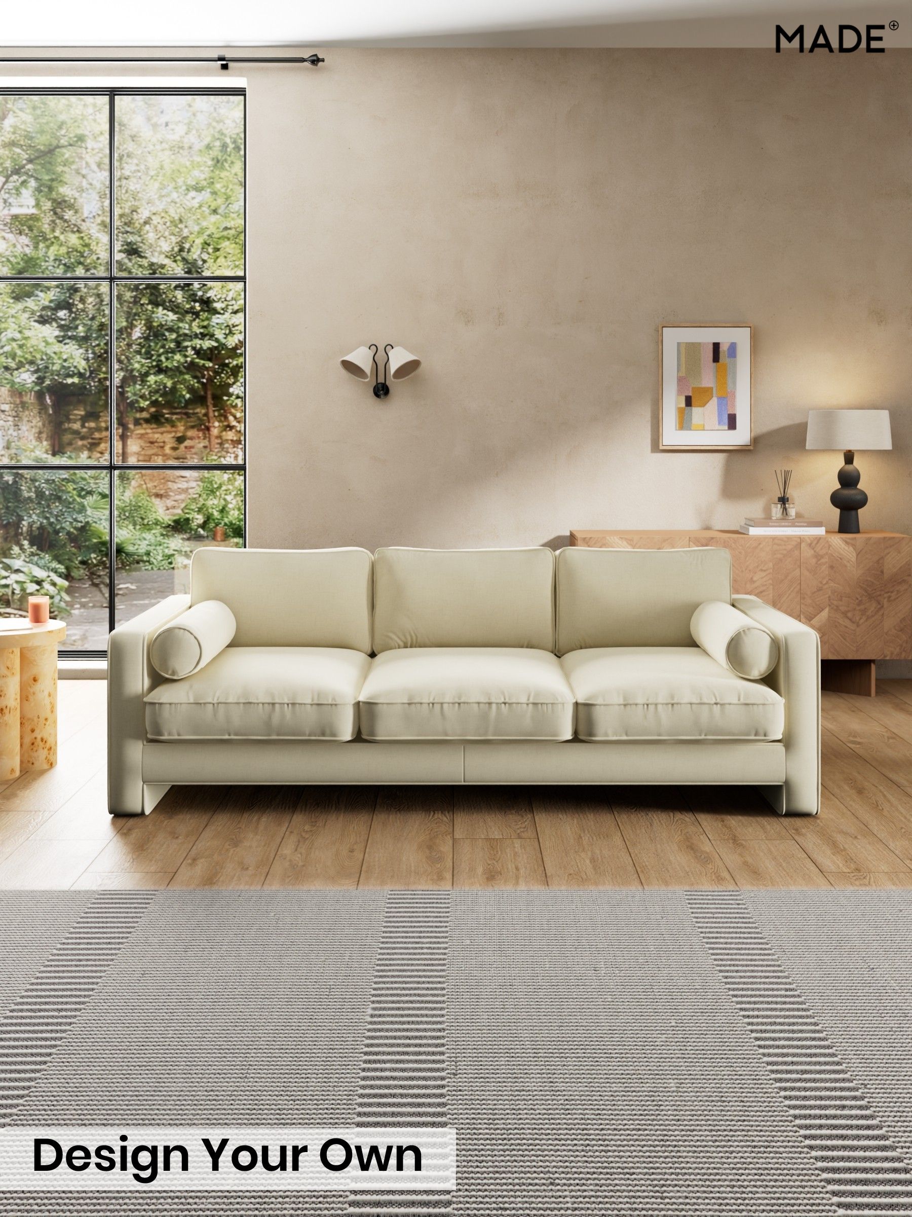 Etched Chenille/Soft Ecru Natural - Holloway By Made