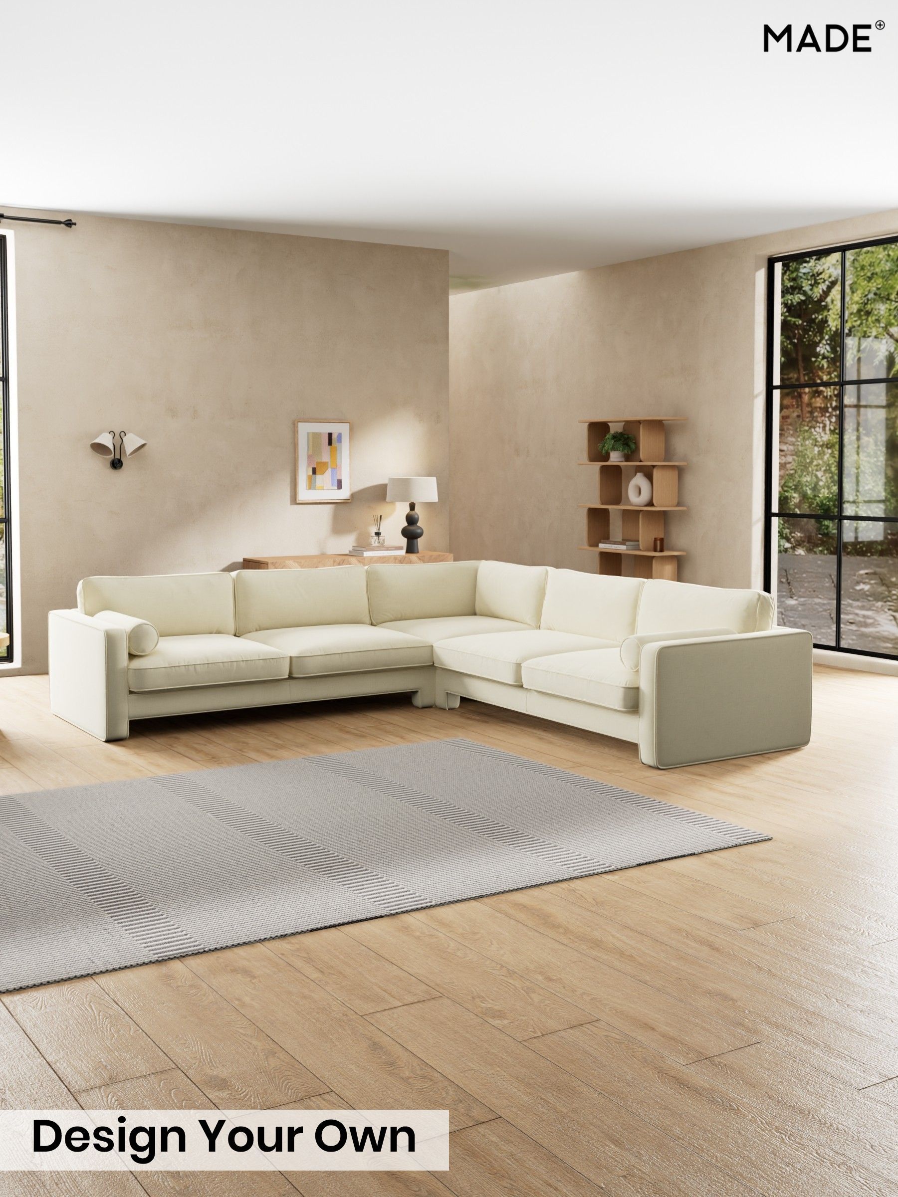 Etched Chenille/Soft Ecru Natural - Holloway By Made