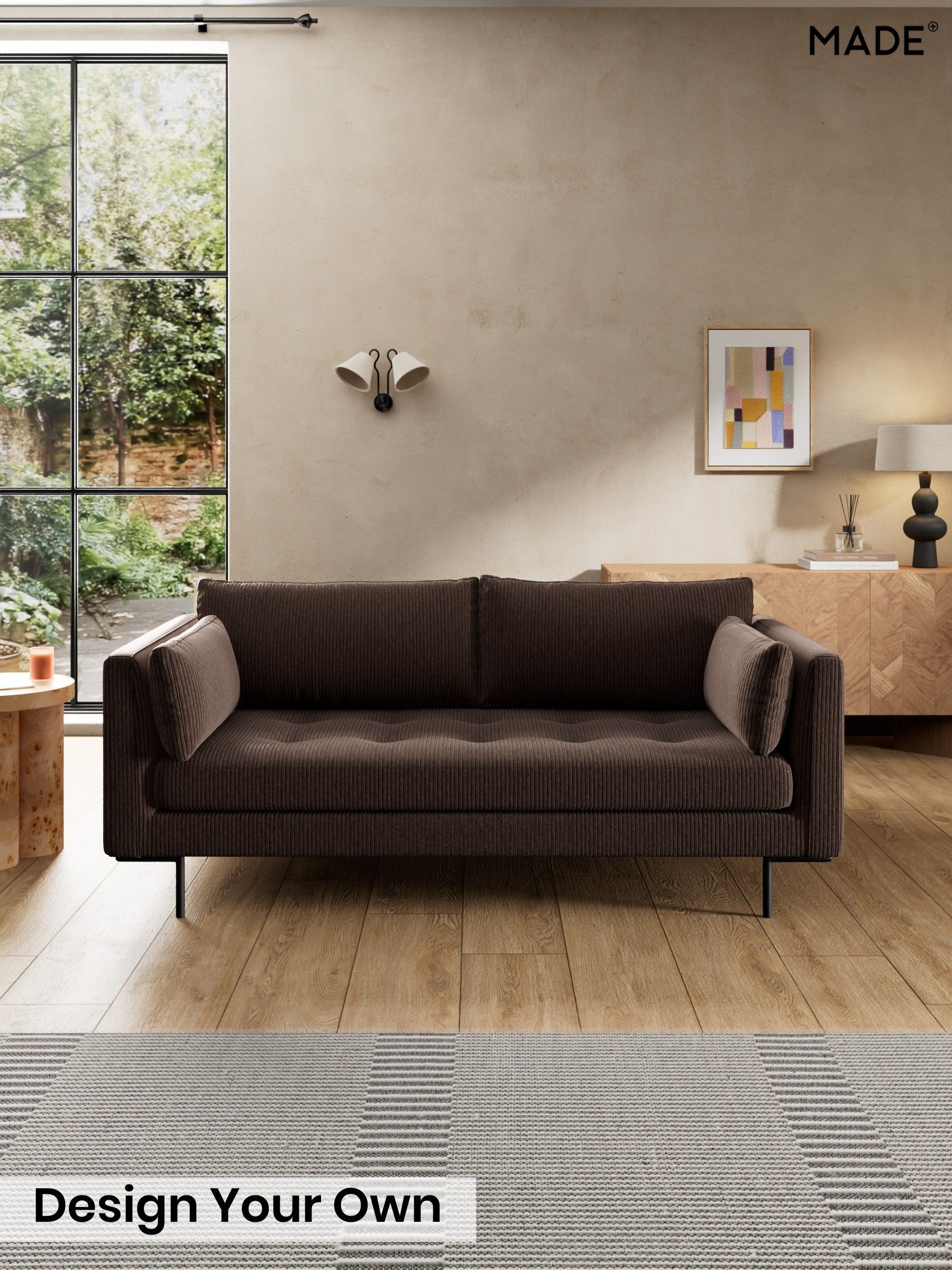 Matt Corduroy/Chocolate Brown - Harlow By Made