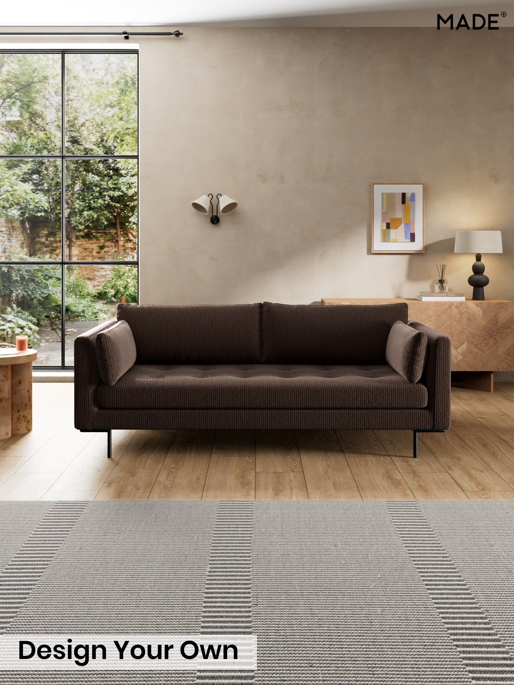 Matt Corduroy/Chocolate Brown - Harlow By Made