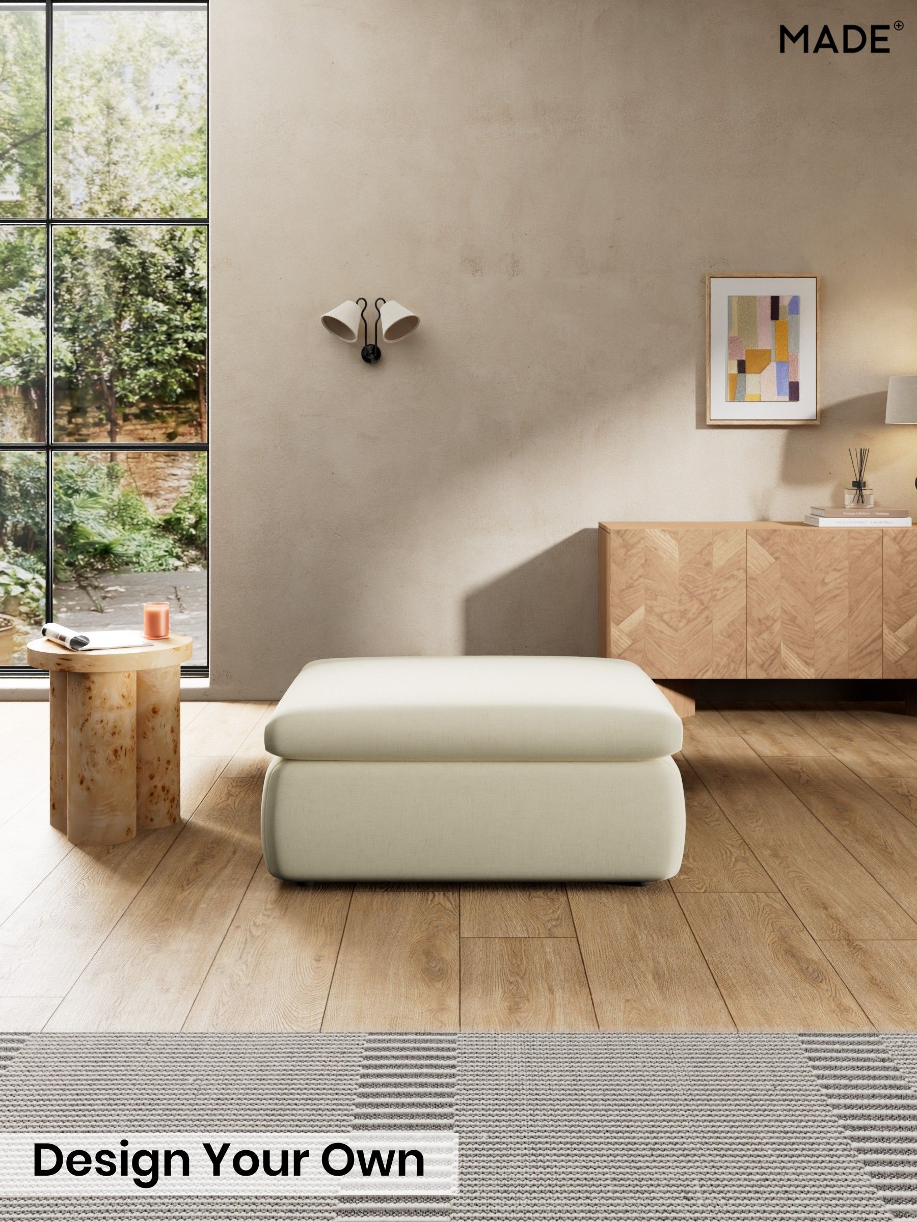 Etched Chenille/Soft Ecru Natural - Jackson By Made