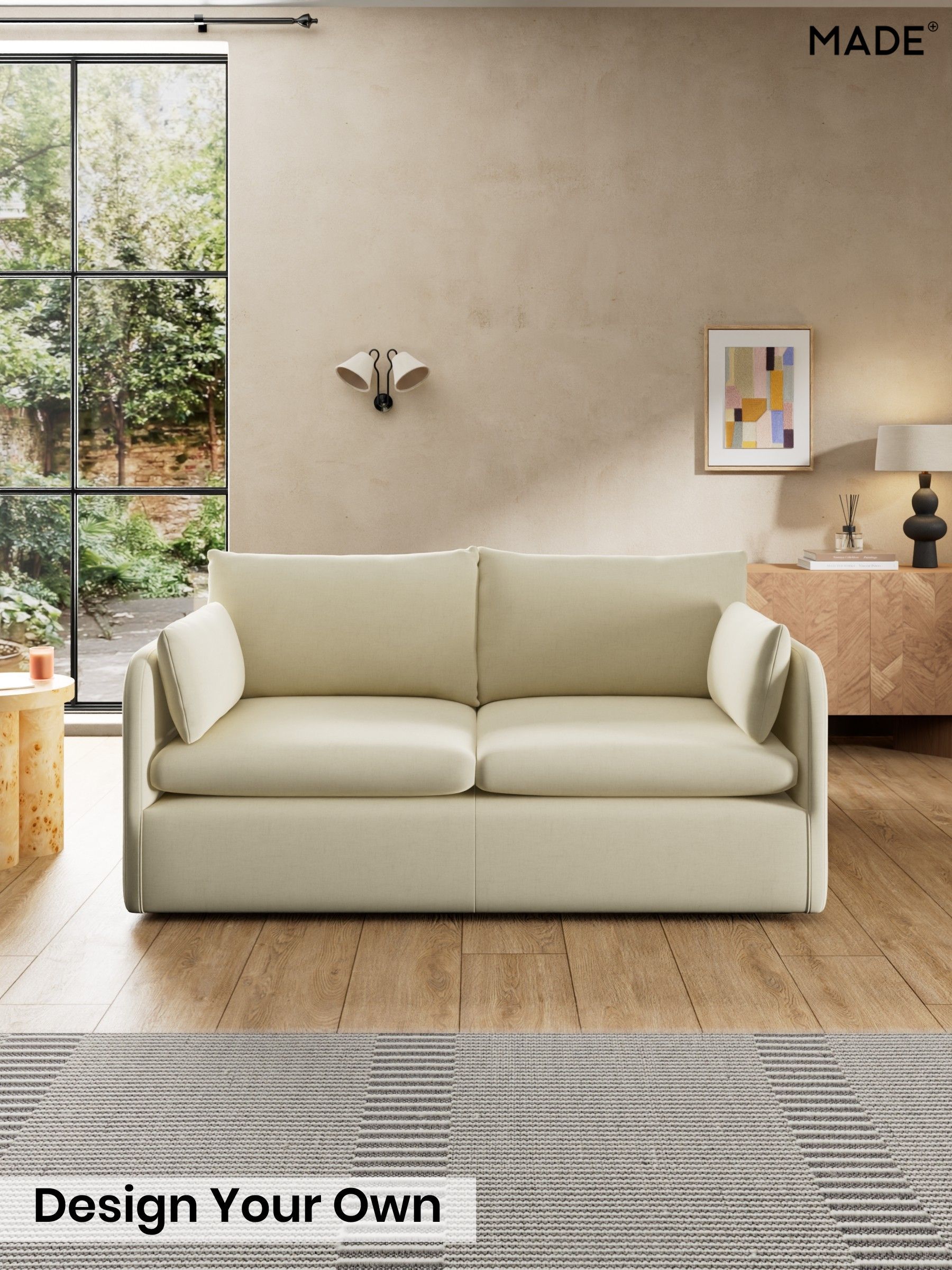 Etched Chenille/Soft Ecru Natural - Jackson By Made