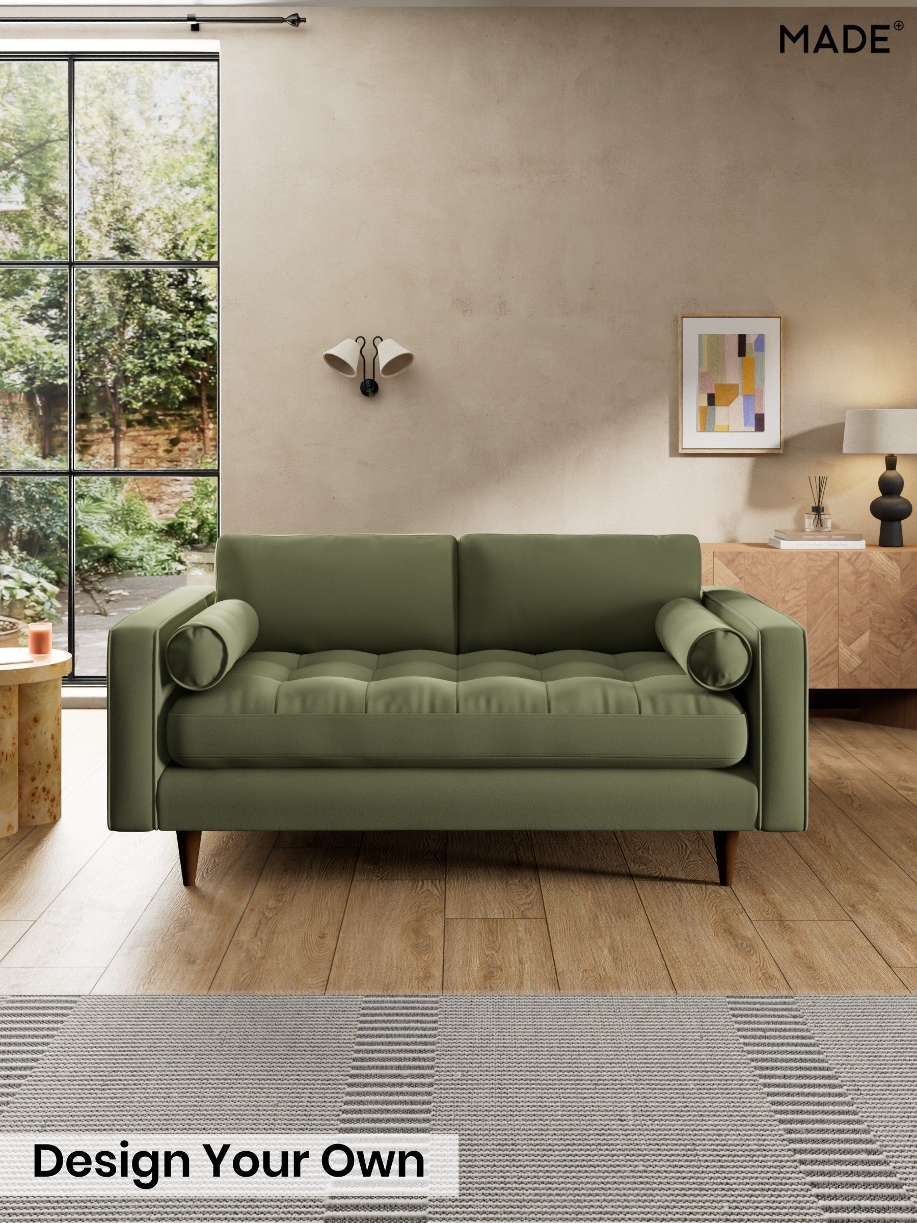 Matt Velvet Easy Clean/Fern Green - Scott By Made