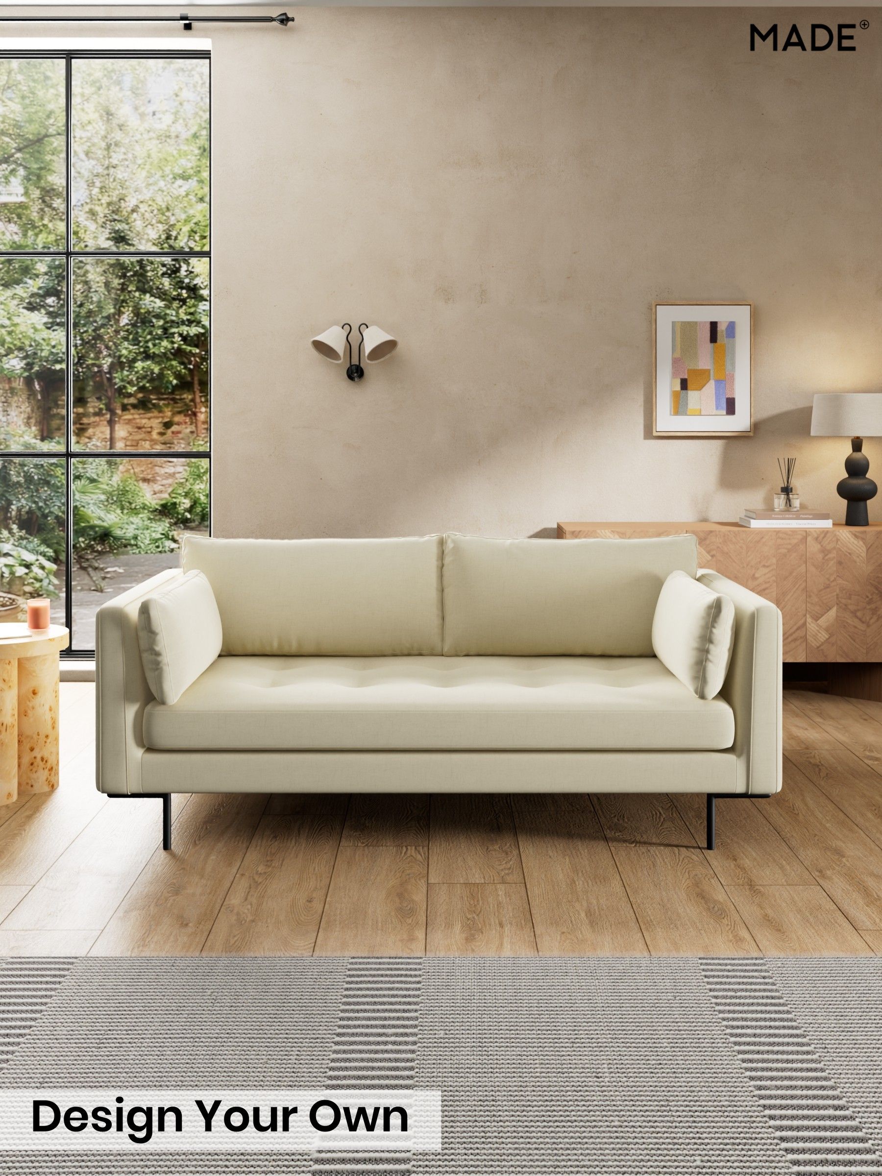Etched Chenille/Soft Ecru Natural - Harlow By Made