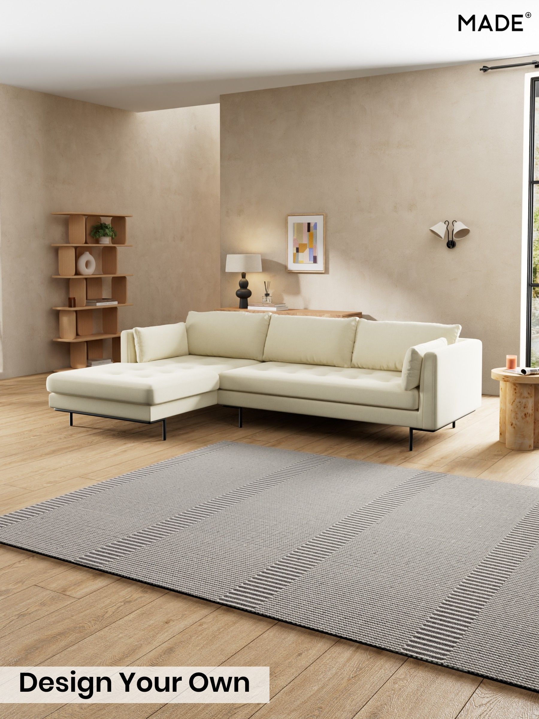Etched Chenille/Soft Ecru Natural - Harlow By Made