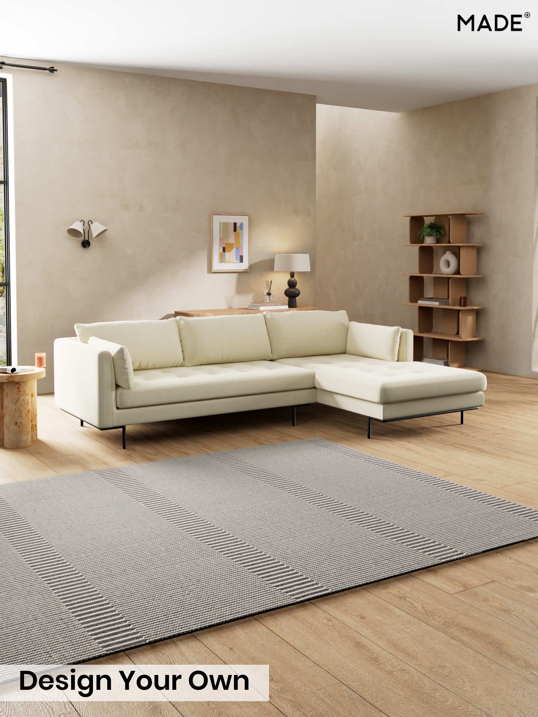 Etched Chenille/Soft Ecru Natural - Harlow By Made
