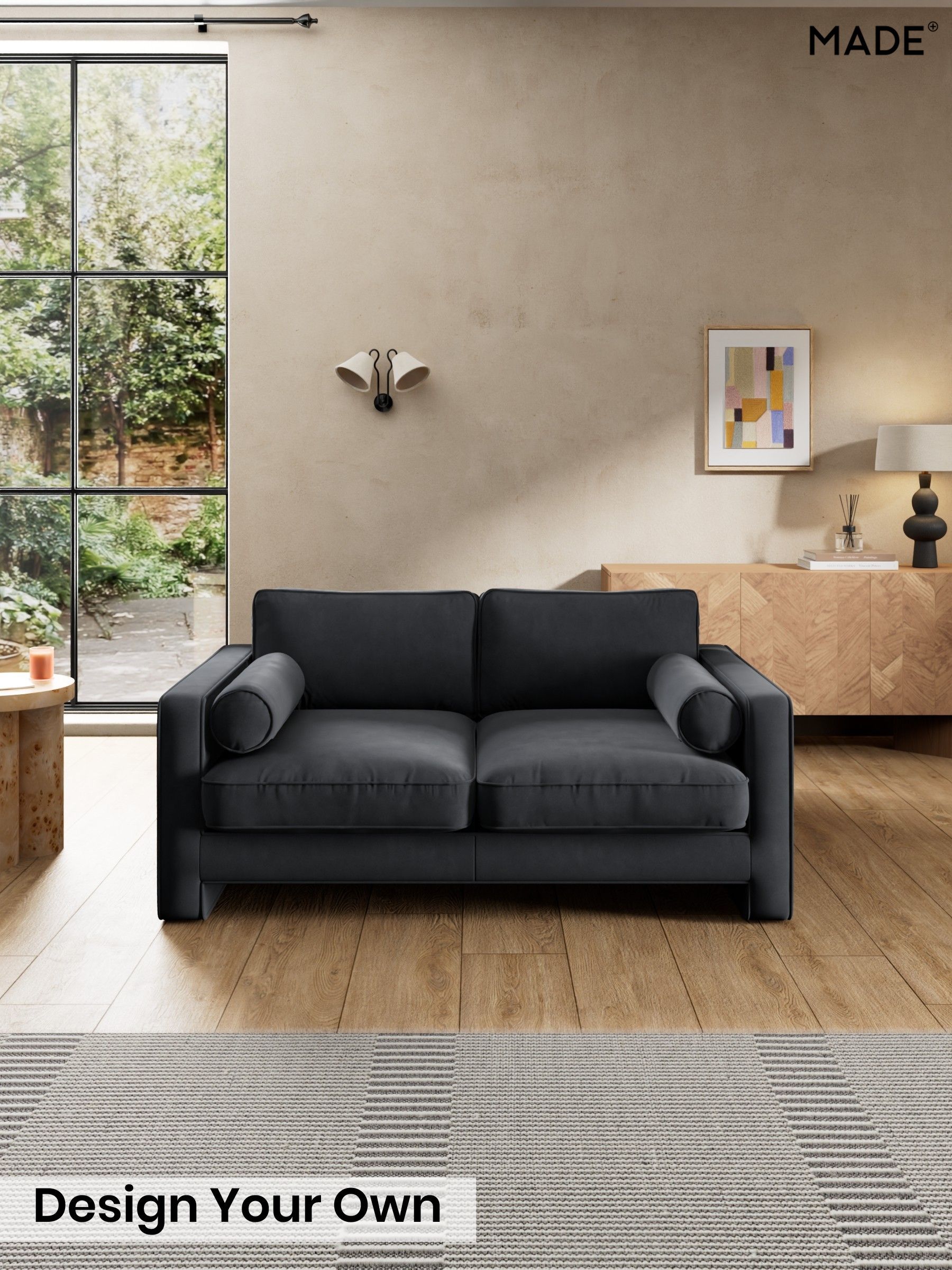 Matt Velvet Easy Clean/Charcoal Grey - Holloway By Made