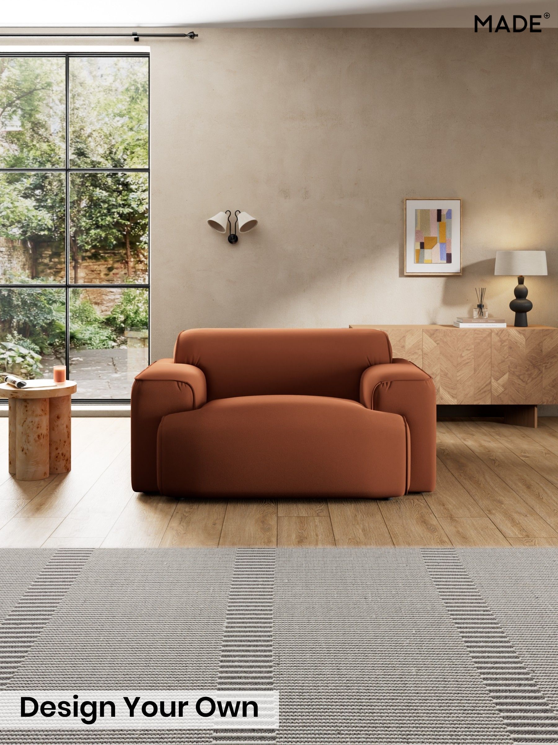 Matt Velvet Easy Clean/Cinnamon Brown - Avalon By Made