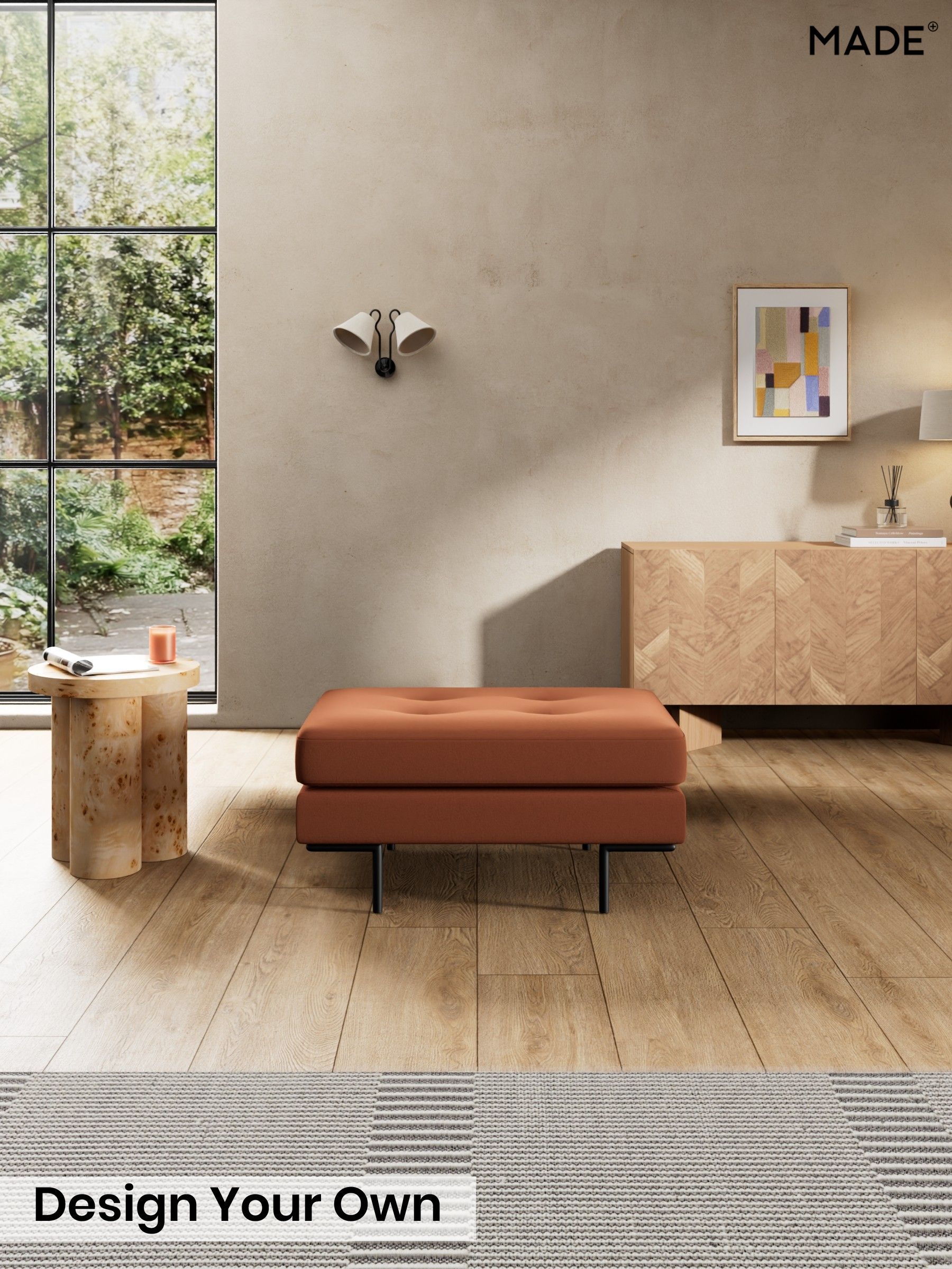 Matt Velvet Easy Clean/Cinnamon Brown - Harlow By Made