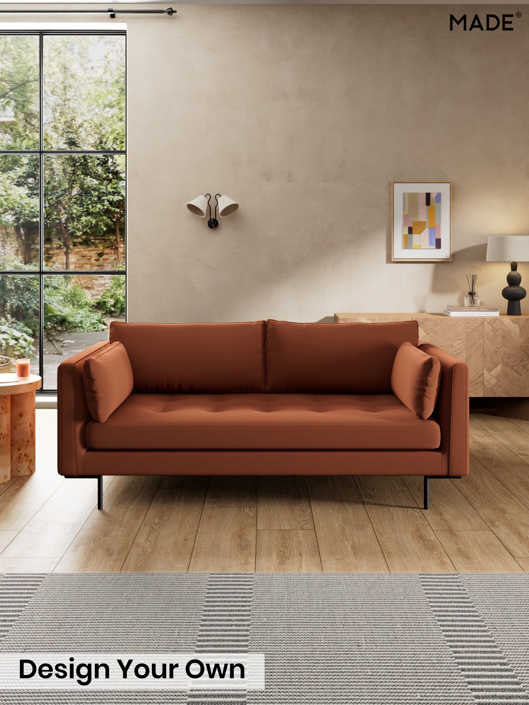 Matt Velvet Easy Clean/Cinnamon Brown - Harlow By Made