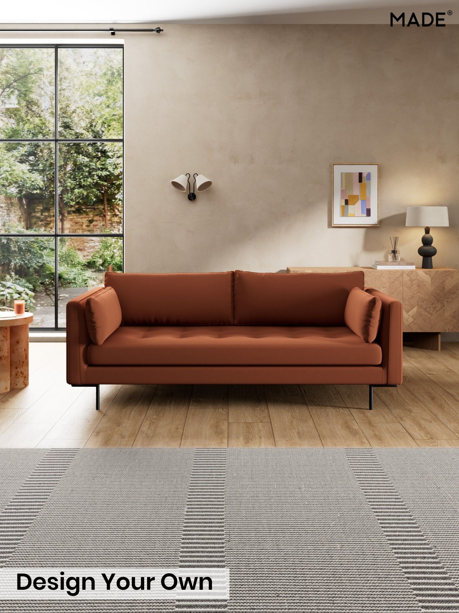Matt Velvet Easy Clean/Cinnamon Brown - Harlow By Made