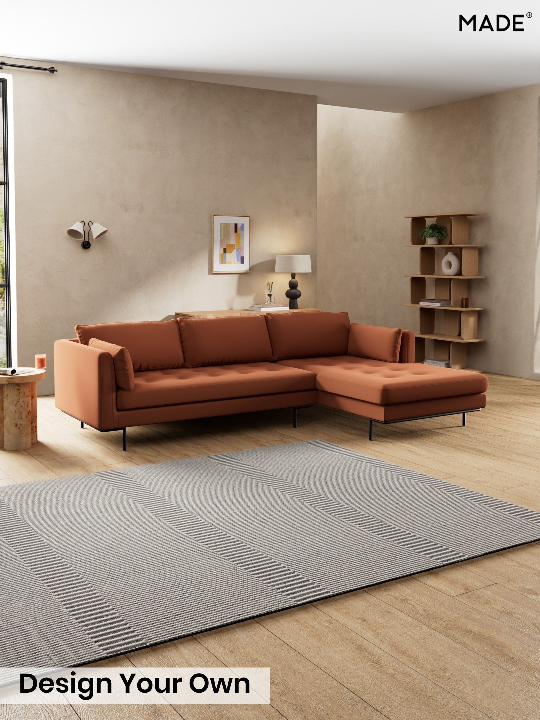 Matt Velvet Easy Clean/Cinnamon Brown - Harlow By Made