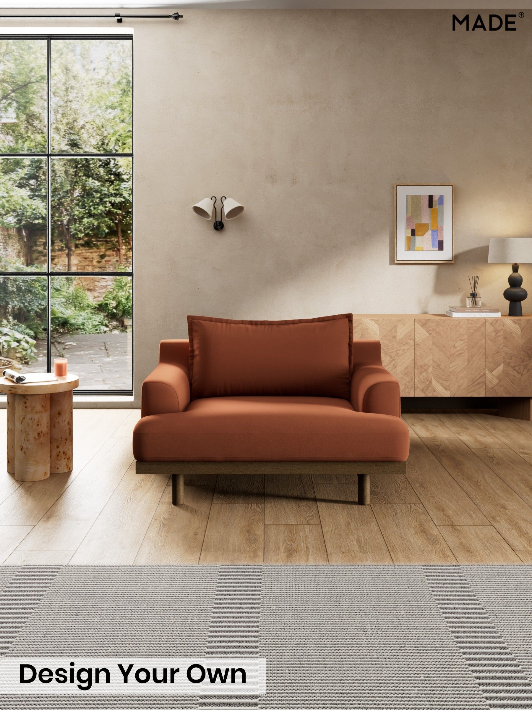 Matt Velvet Easy Clean/Cinnamon Brown - Turin By Made