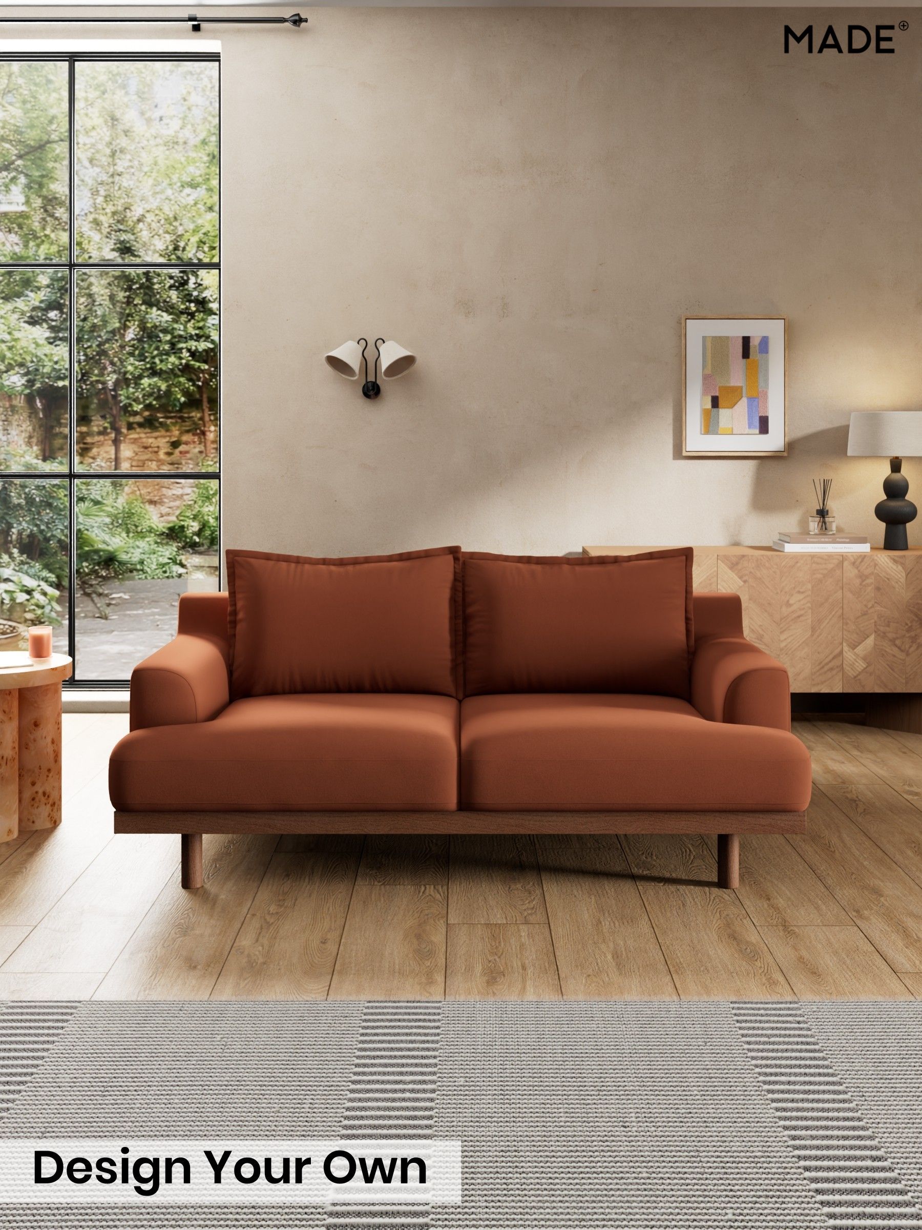 Matt Velvet Easy Clean/Cinnamon Brown - Turin By Made