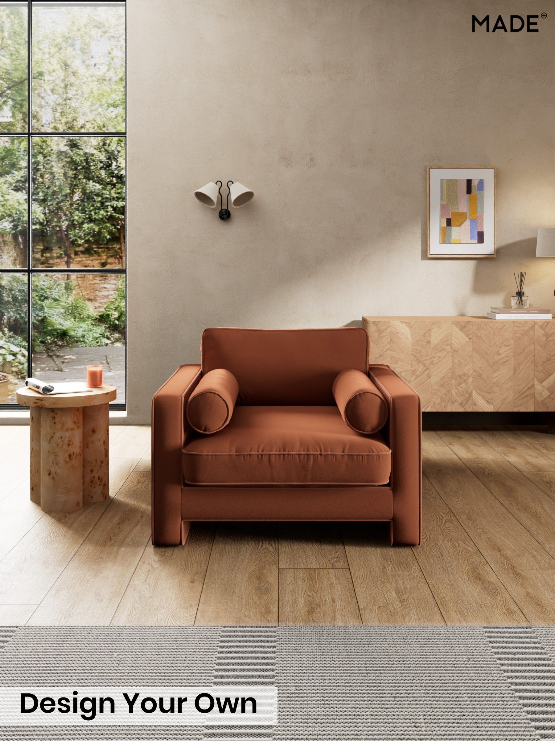 Matt Velvet Easy Clean/Cinnamon Brown - Holloway By Made