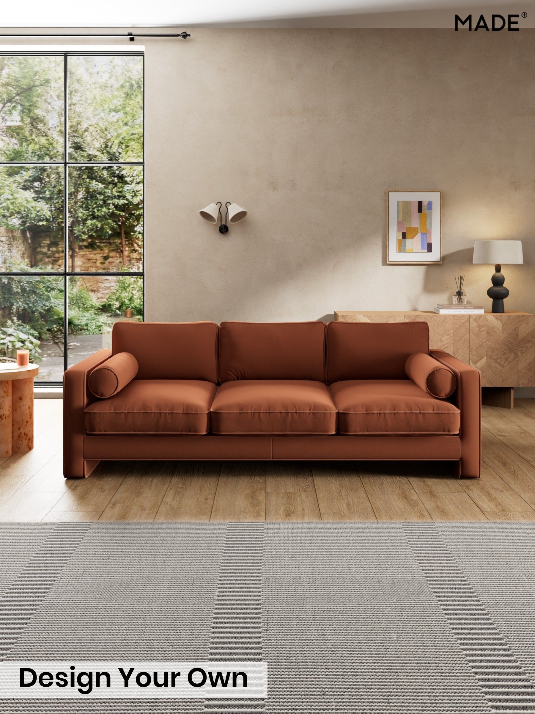 Matt Velvet Easy Clean/Cinnamon Brown - Holloway By Made