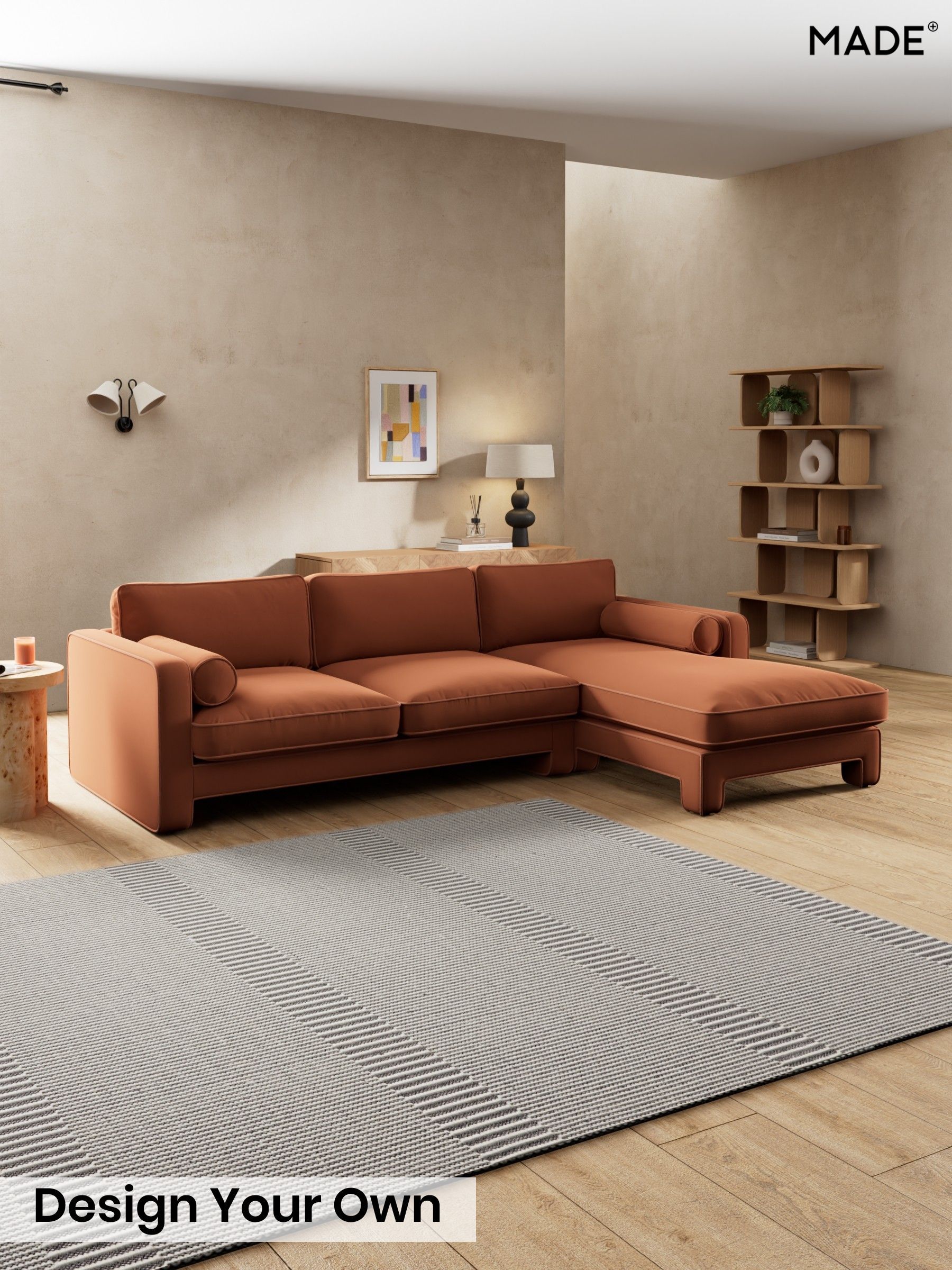 Matt Velvet Easy Clean/Cinnamon Brown - Holloway By Made