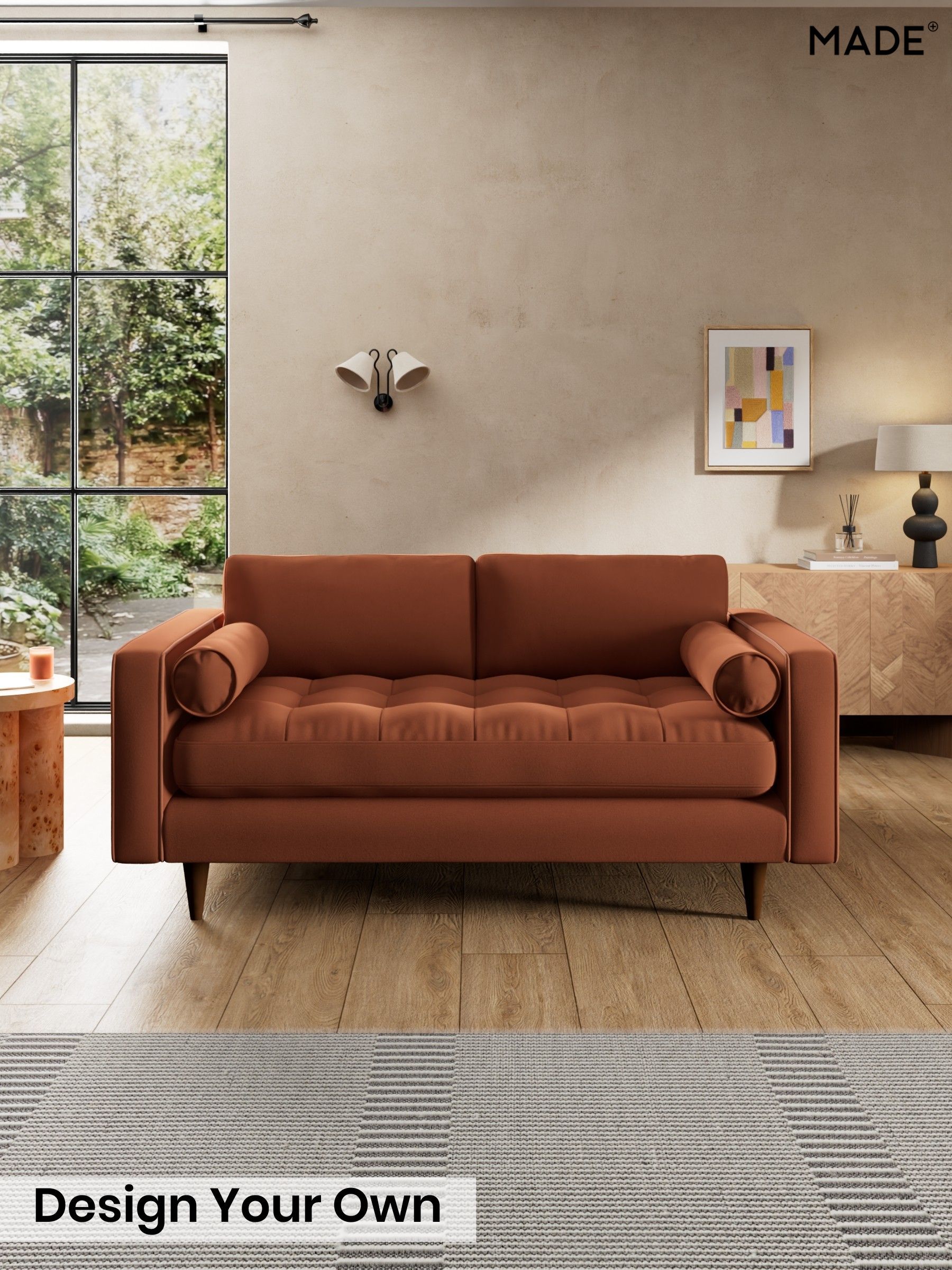 Matt Velvet Easy Clean/Cinnamon Brown - Scott By Made