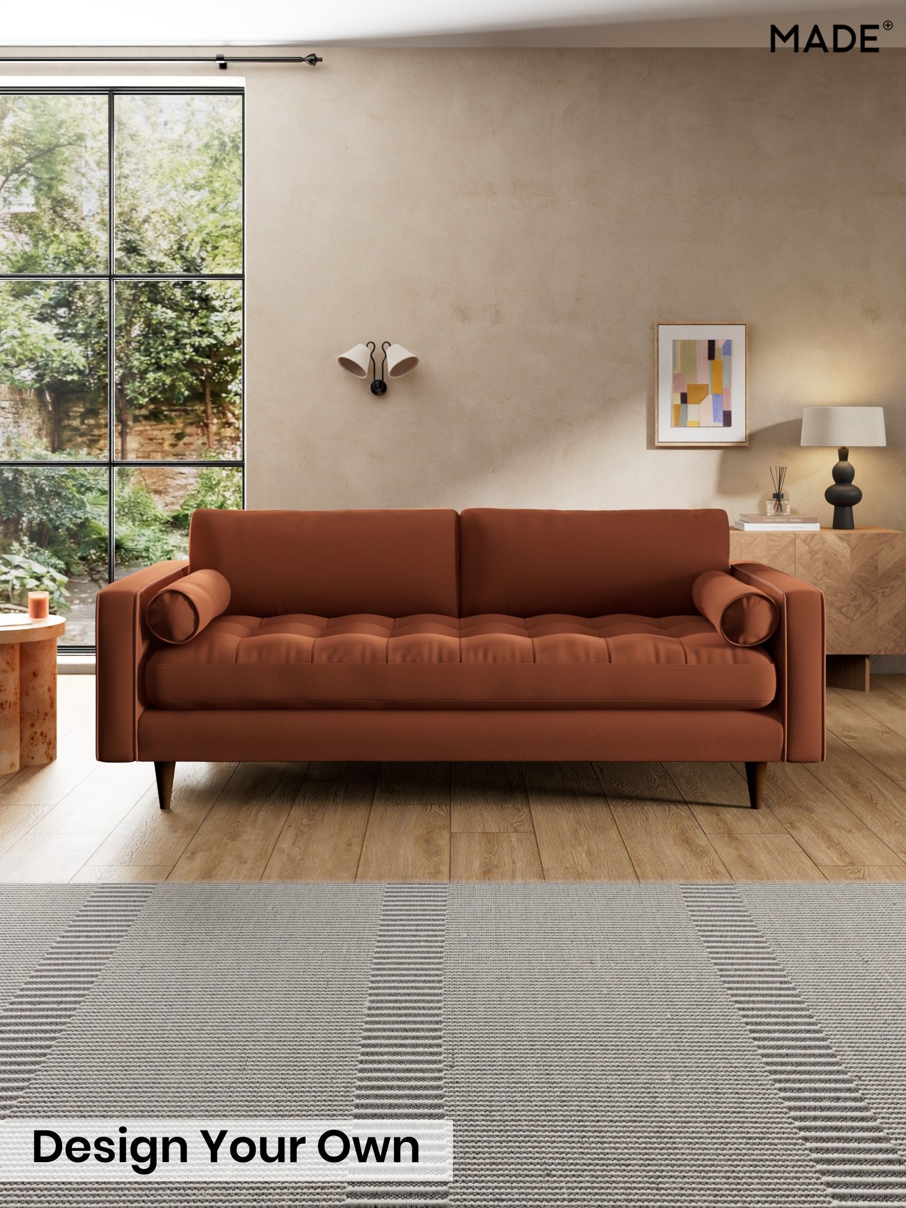 Matt Velvet Easy Clean/Cinnamon Brown - Scott By Made