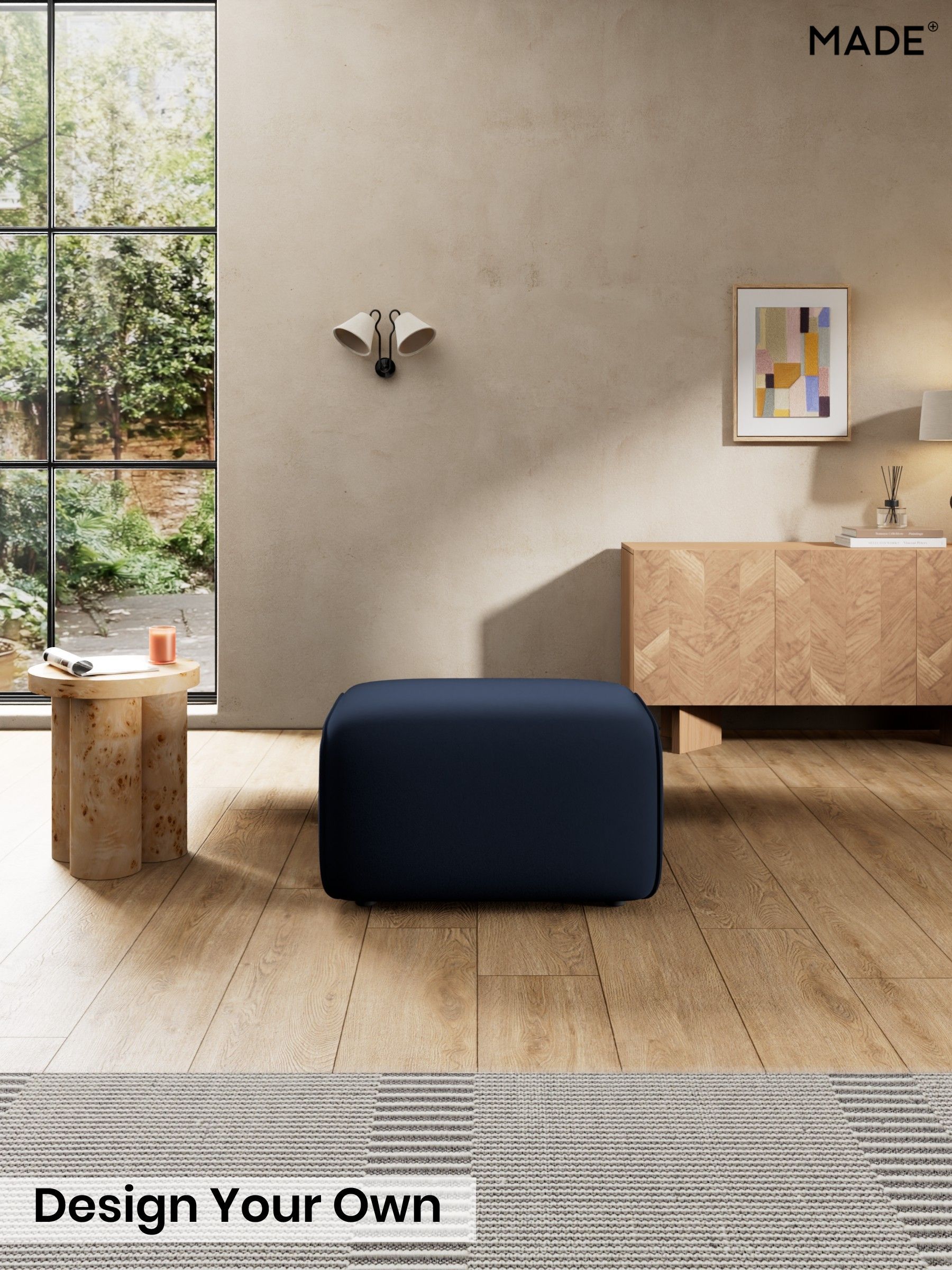 Matt Velvet Easy Clean/Dark Navy Blue - Avalon By Made