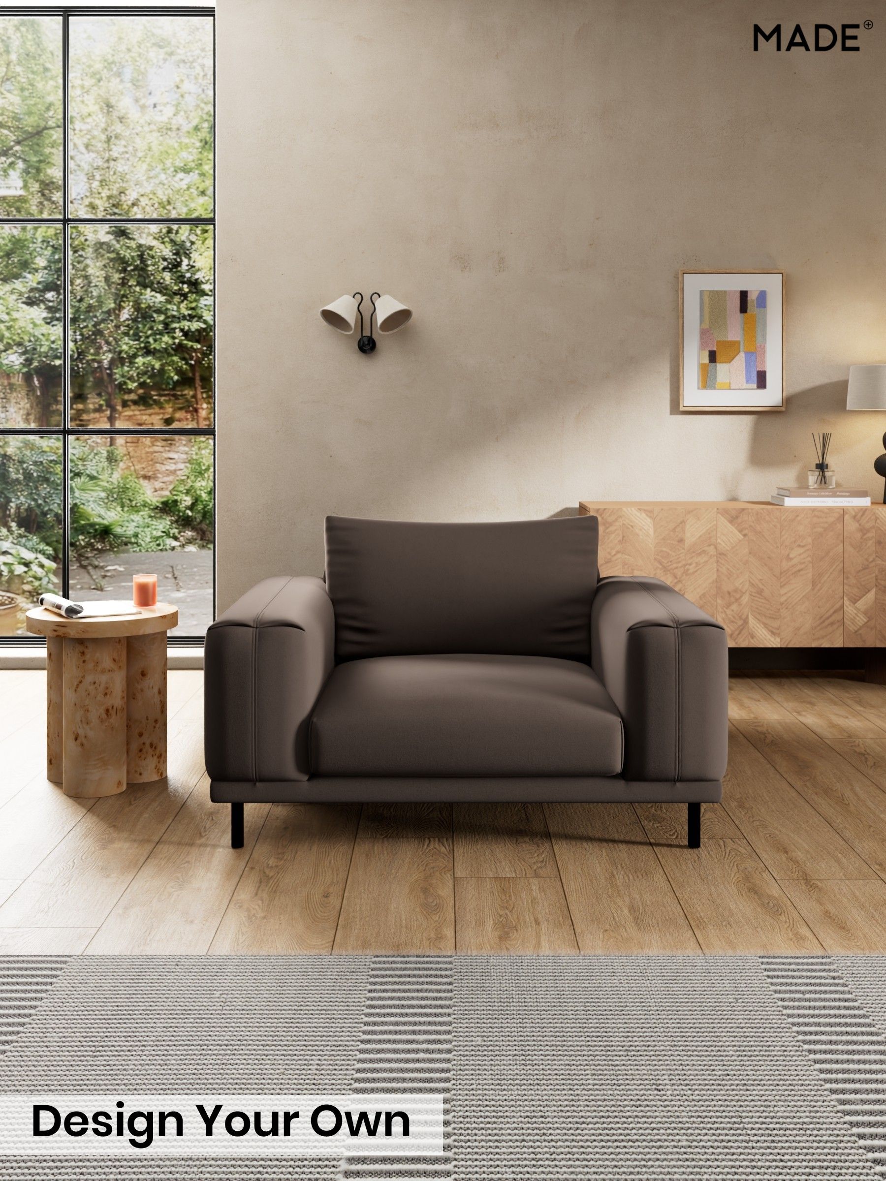 Matt Velvet Easy Clean/Soft Brown - Odin By Made
