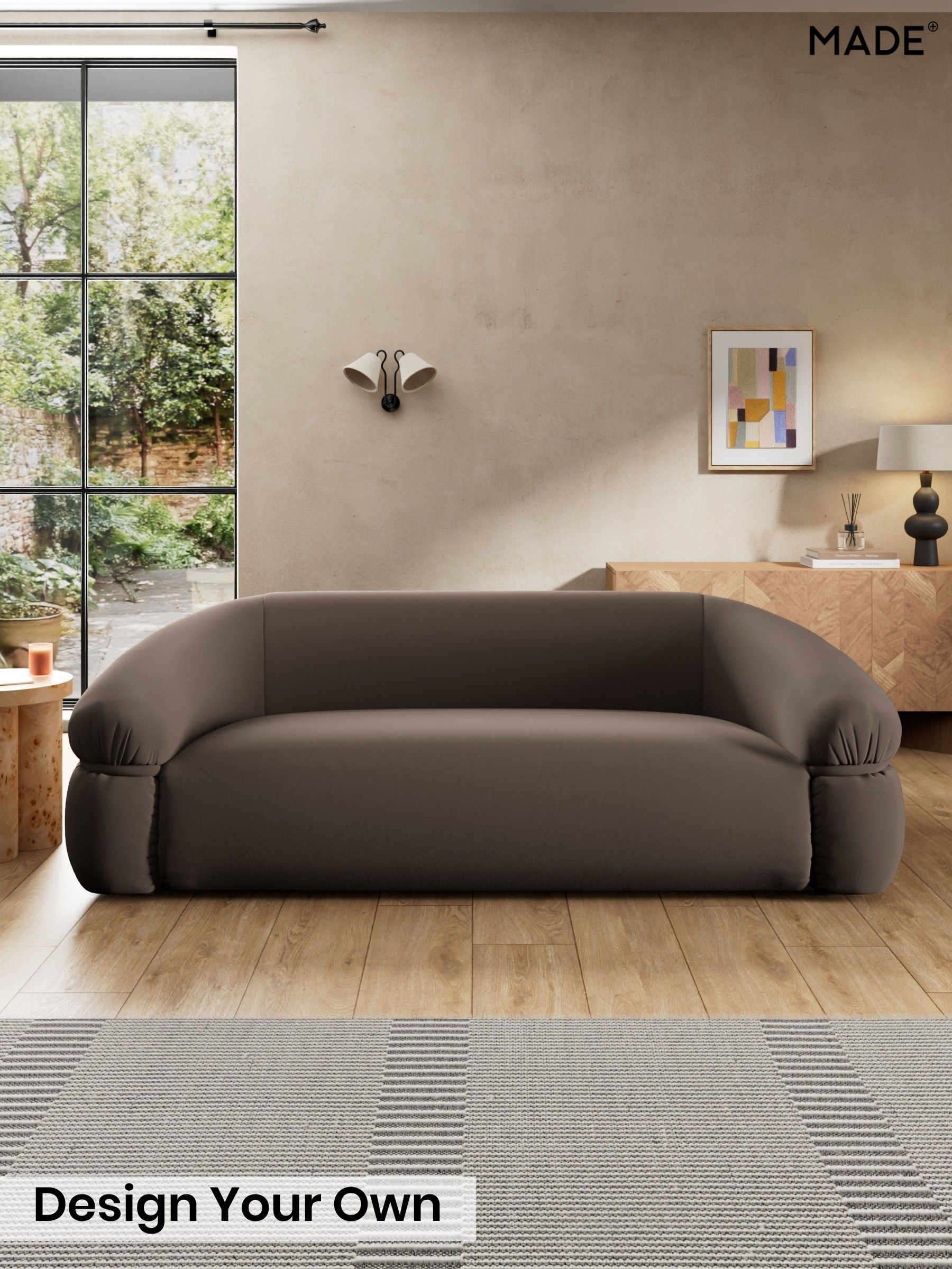 Matt Velvet Easy Clean/Soft Brown - Soma By Made