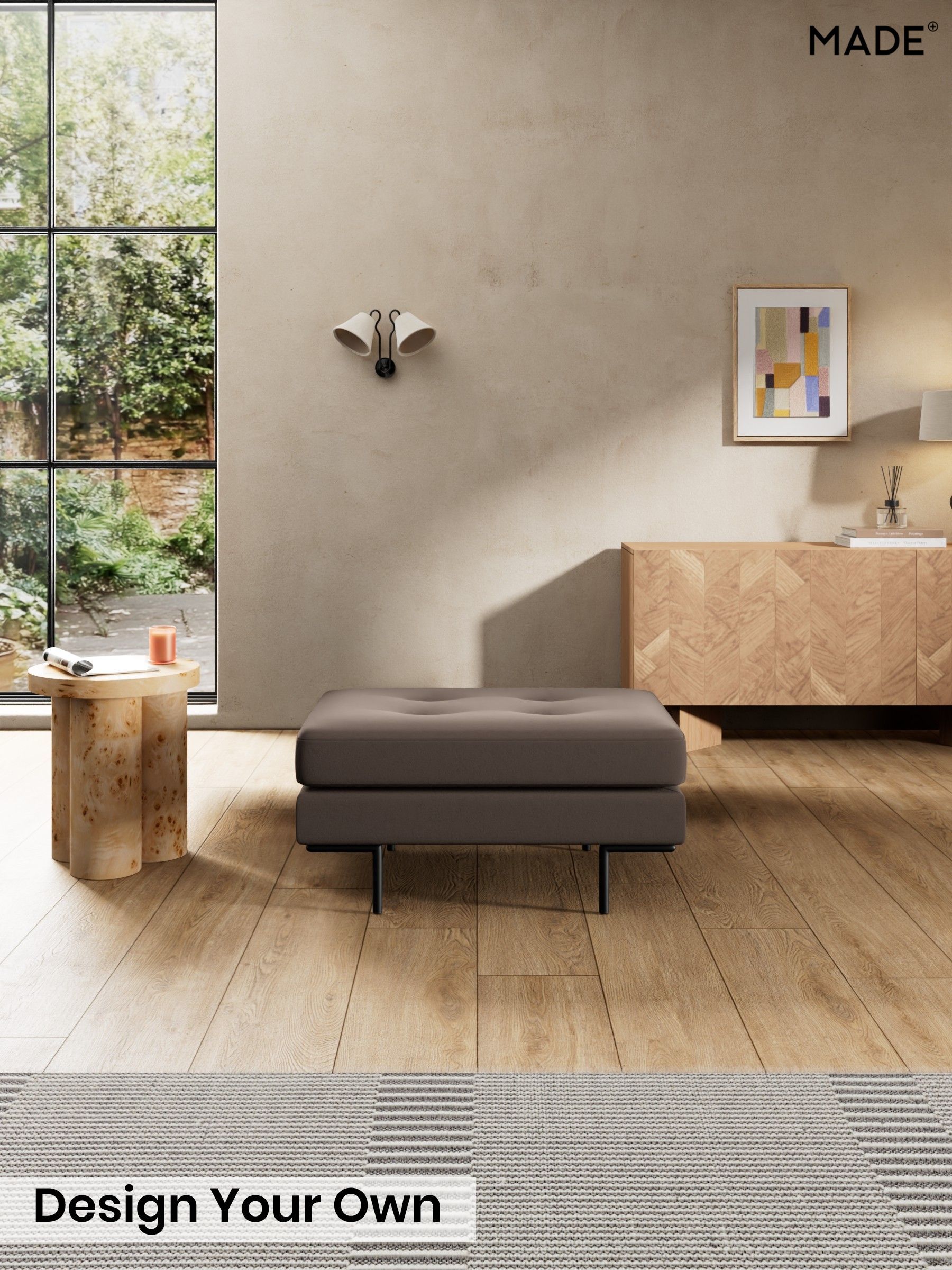 Matt Velvet Easy Clean/Soft Brown - Harlow By Made