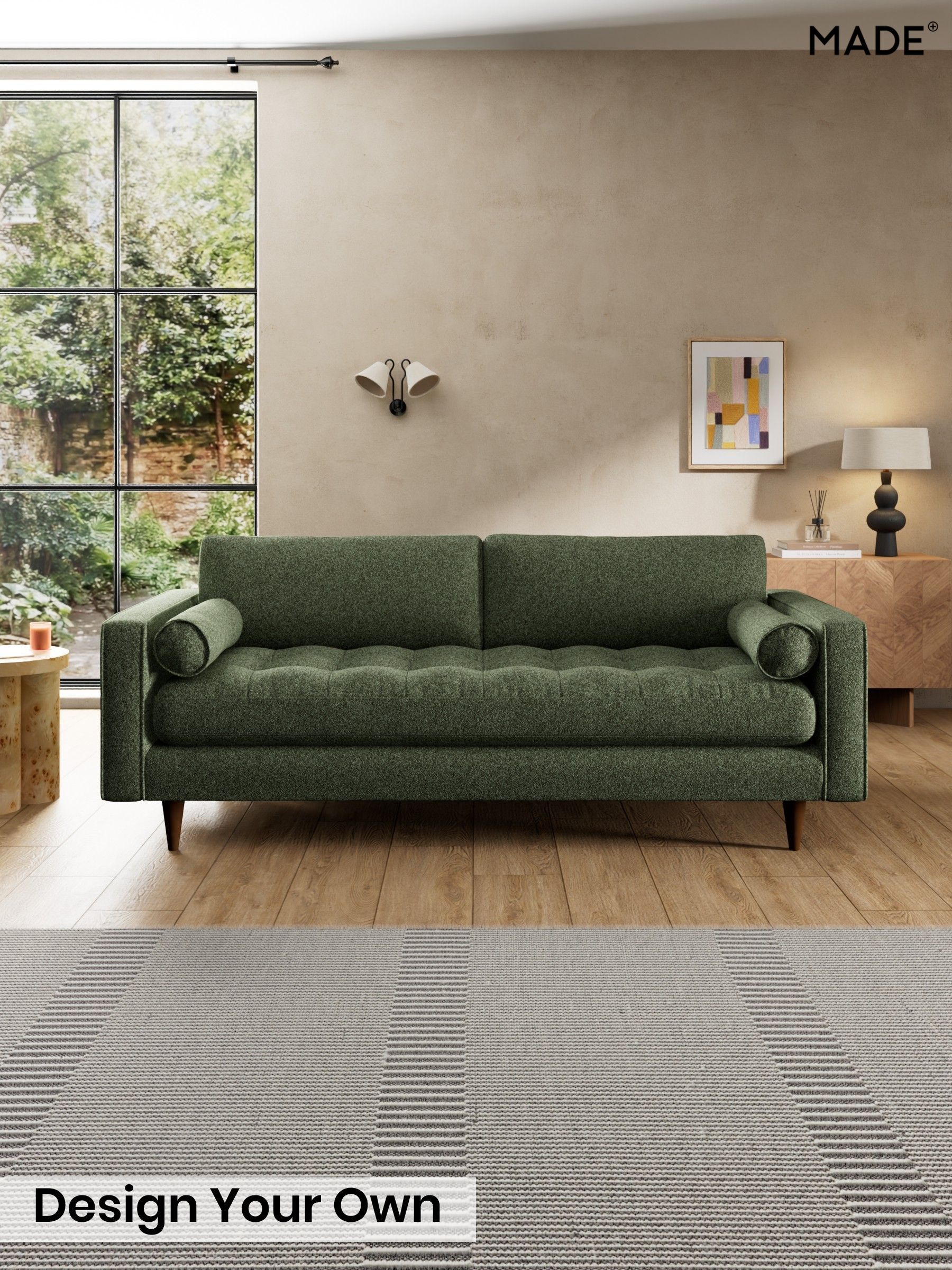 Soft Touch Boucle/Forest Green - Scott By Made