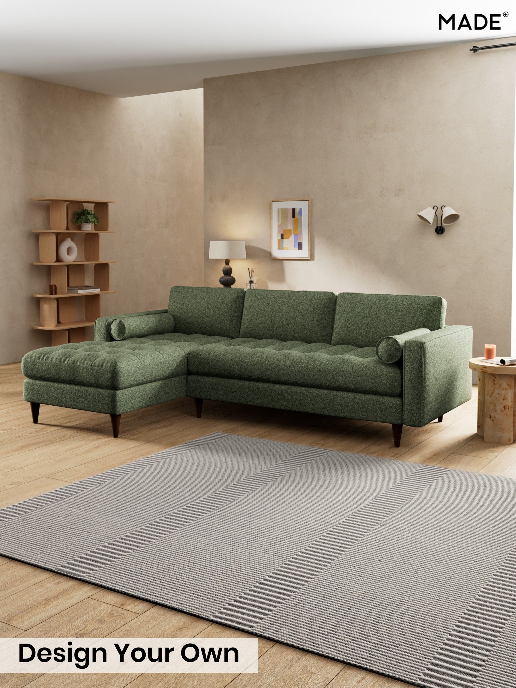 Soft Touch Boucle/Forest Green - Scott By Made