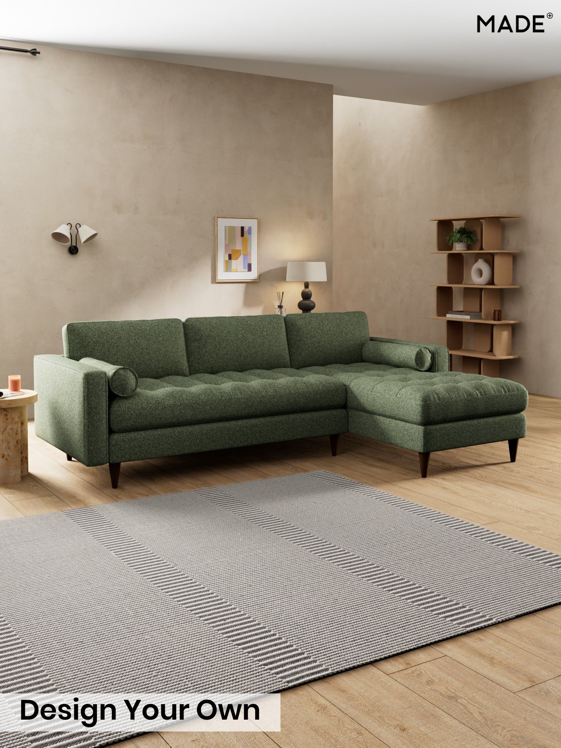 Soft Touch Boucle/Forest Green - Scott By Made
