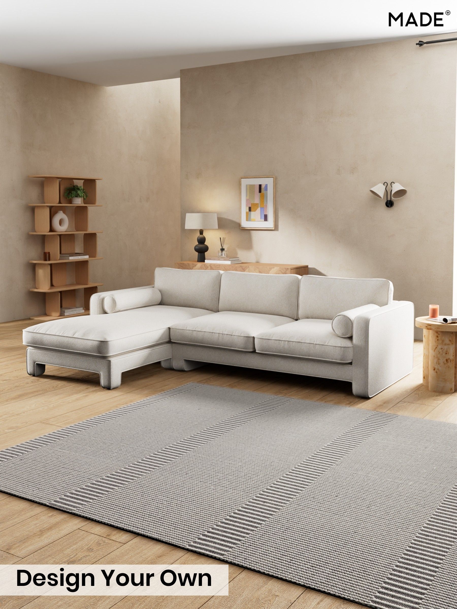 Soft Touch Boucle/Off White - Holloway By Made