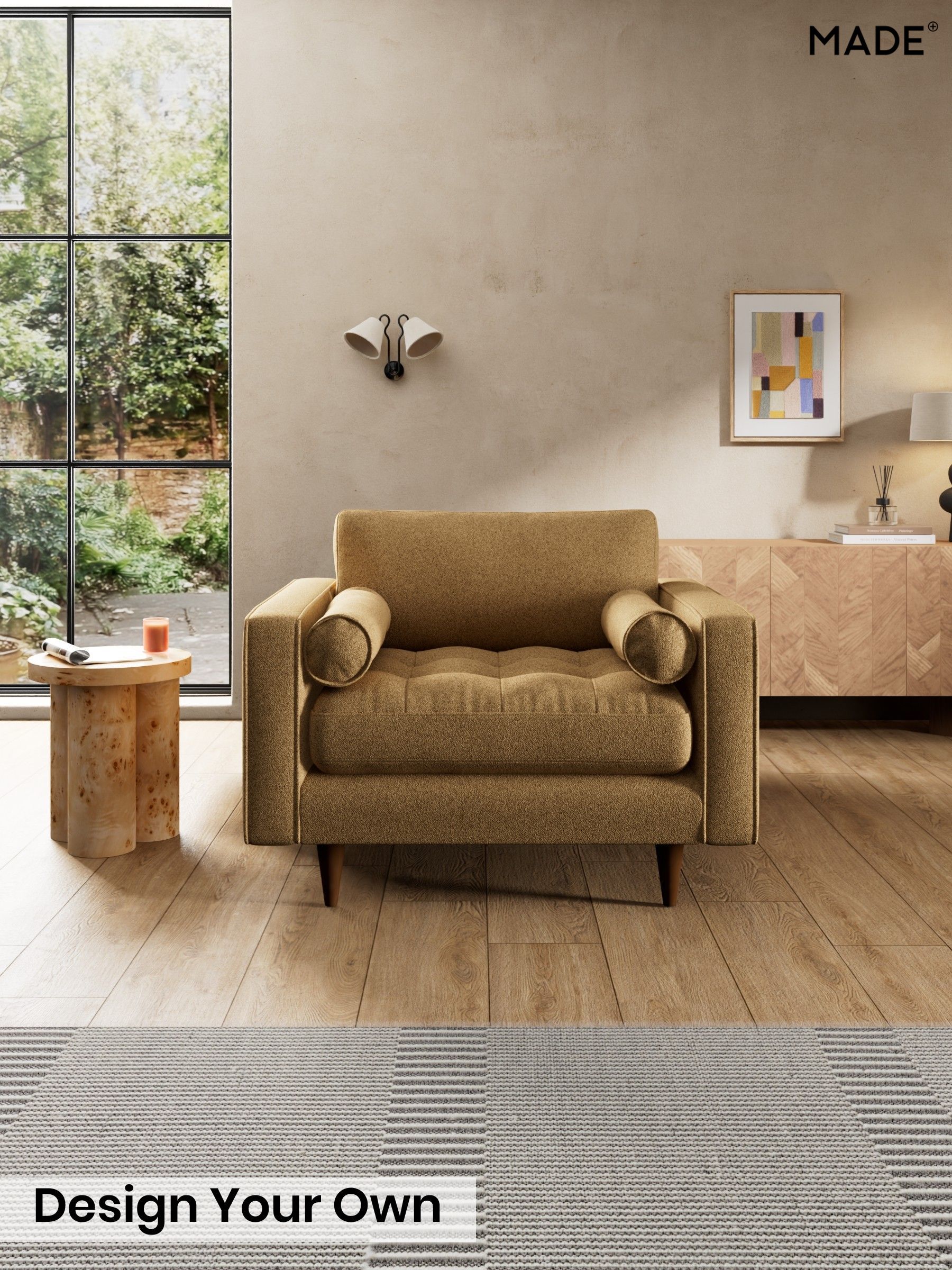 Soft Touch Boucle/Caramel Natural - Scott By Made