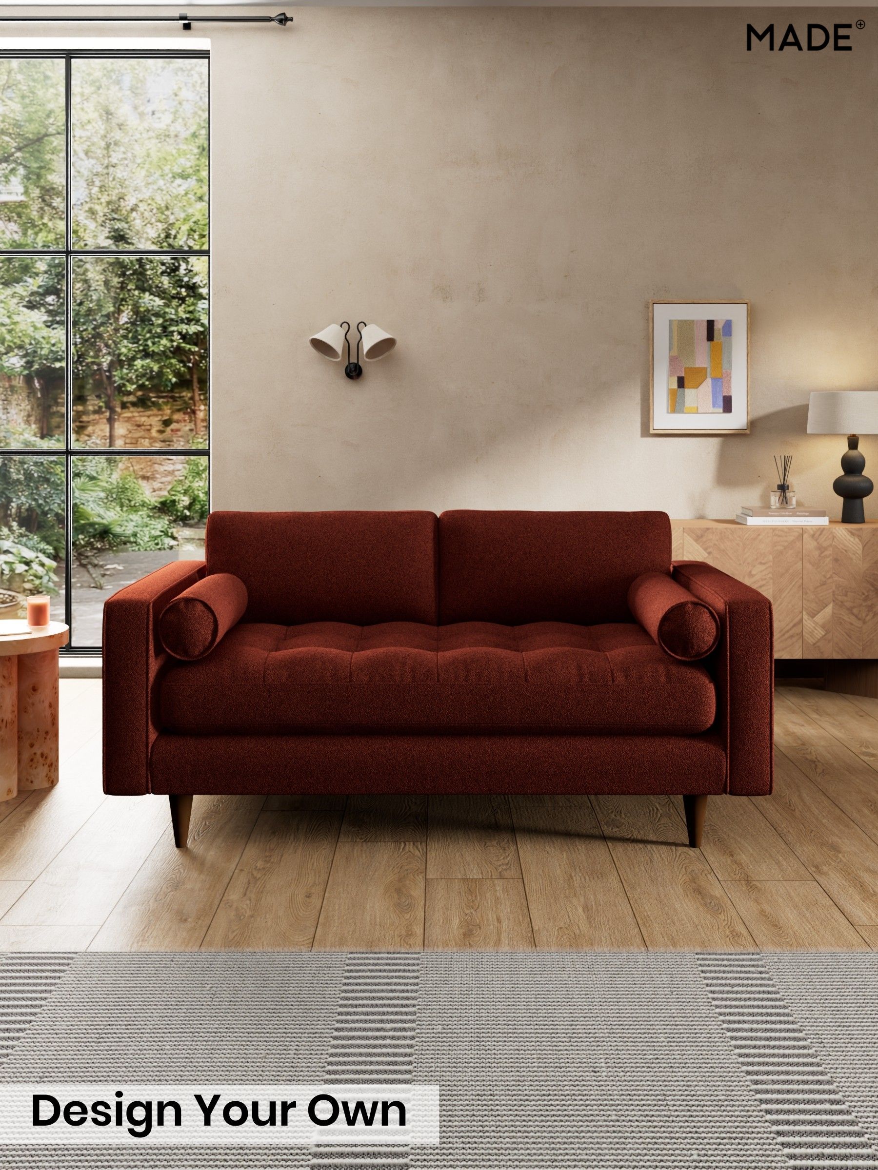Soft Touch Boucle/Rust Orange - Scott By Made