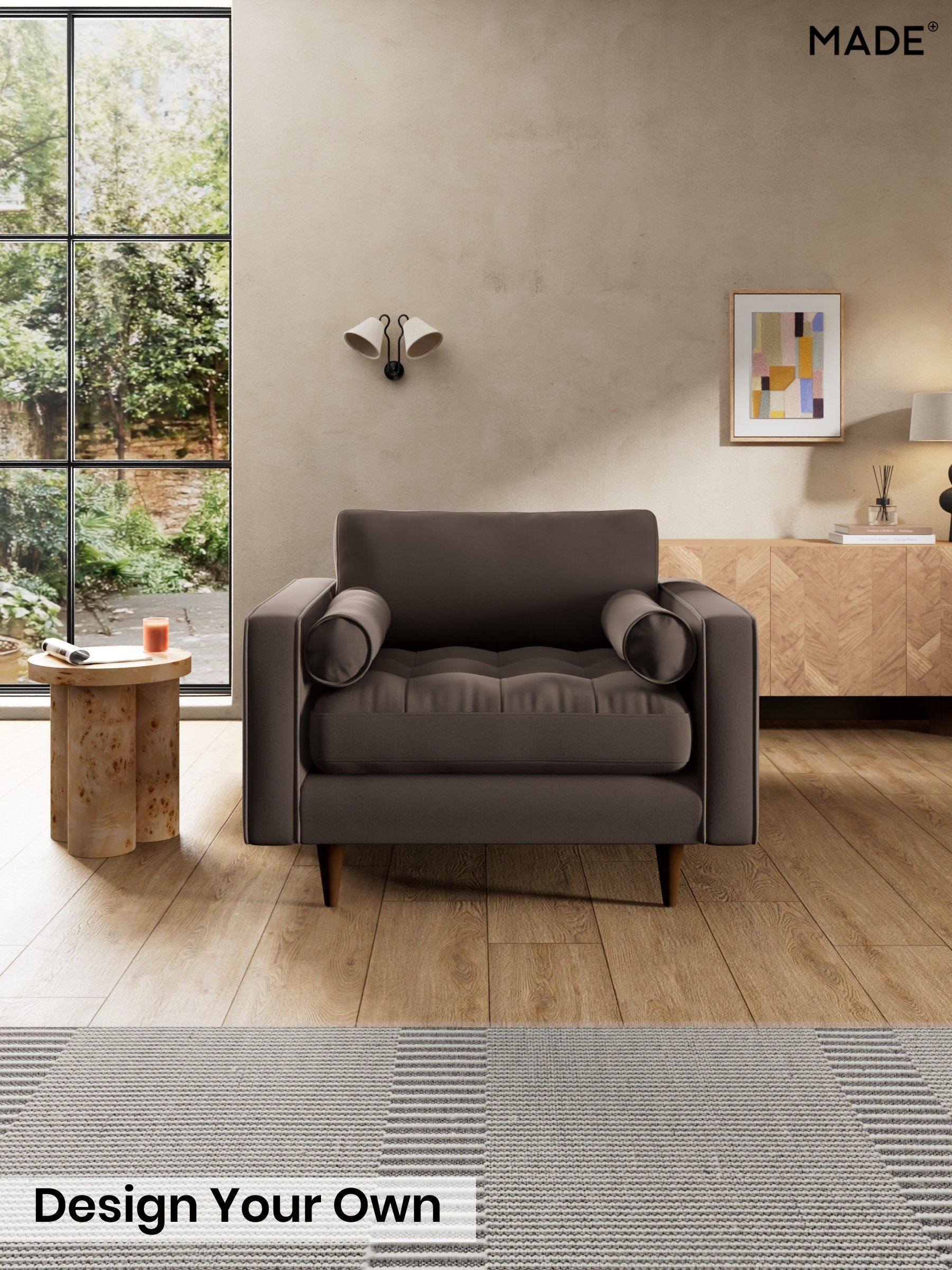 Matt Velvet Easy Clean/Soft Brown - Scott By Made