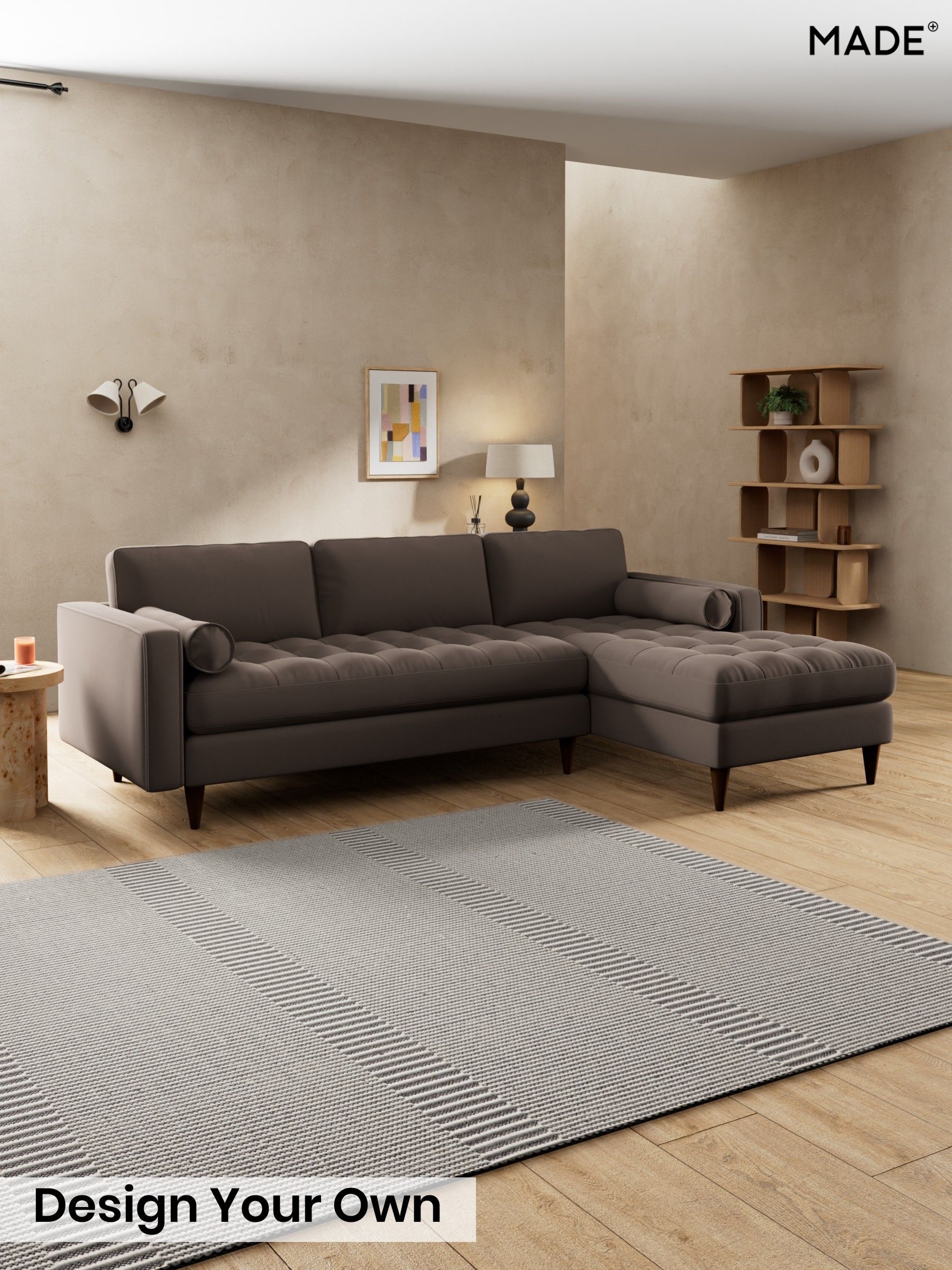 Matt Velvet Easy Clean/Soft Brown - Scott By Made