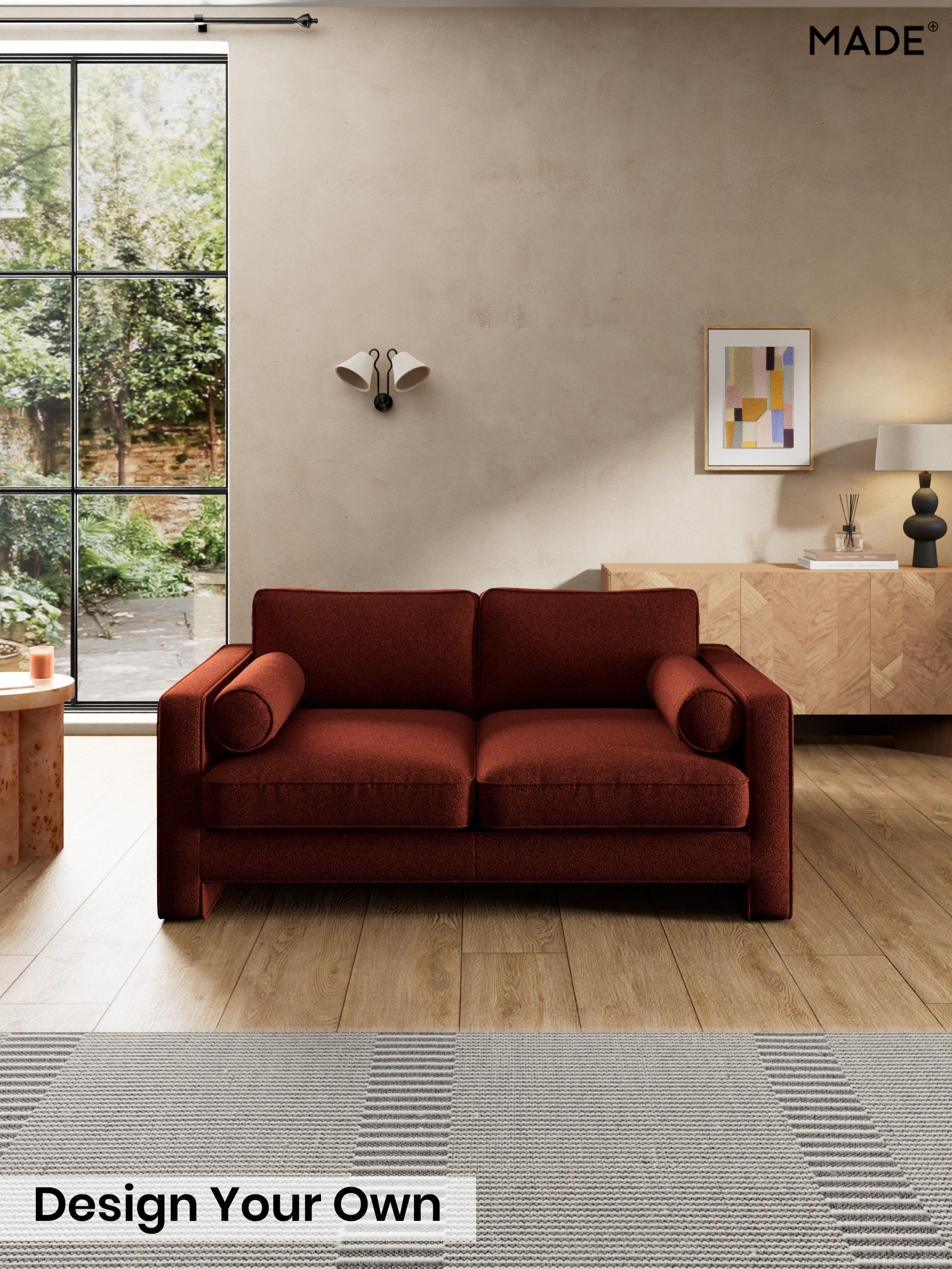 Soft Touch Boucle/Rust Orange - Holloway By Made