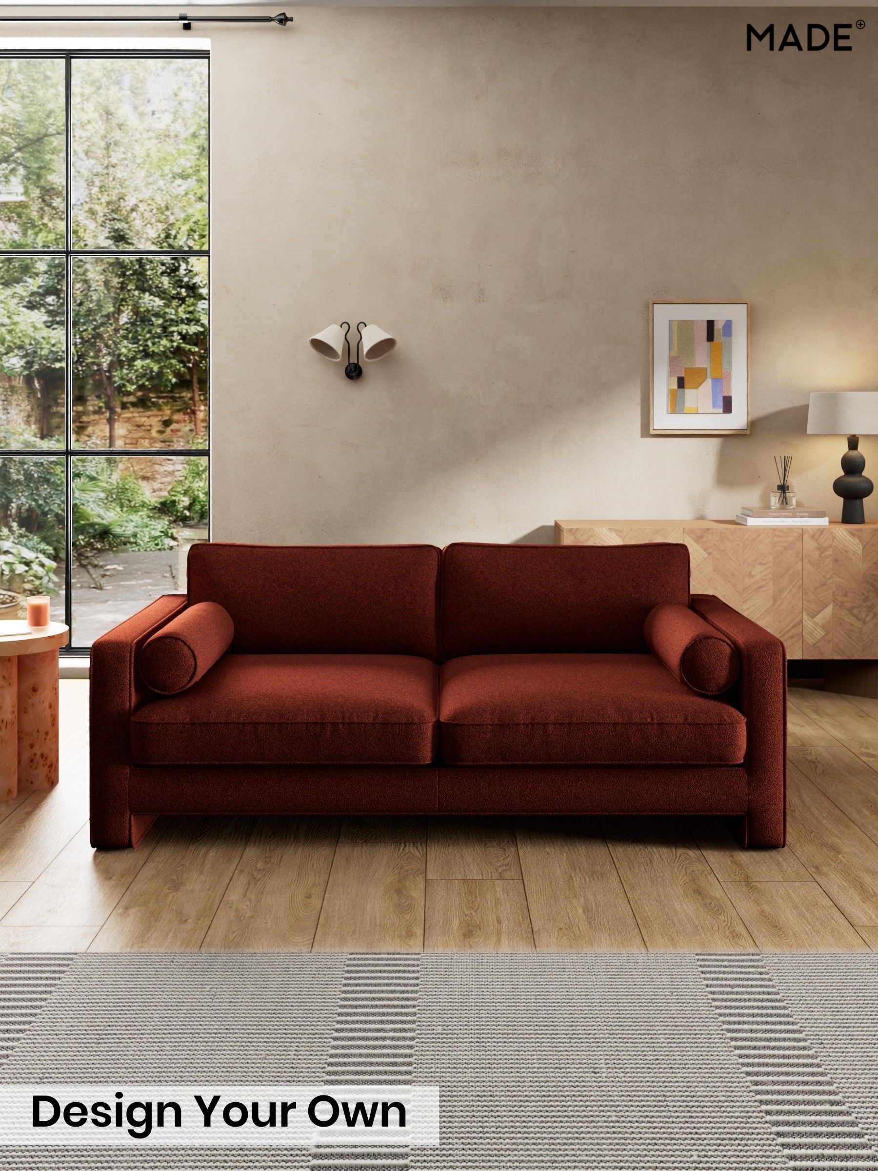 Soft Touch Boucle/Rust Orange - Holloway By Made