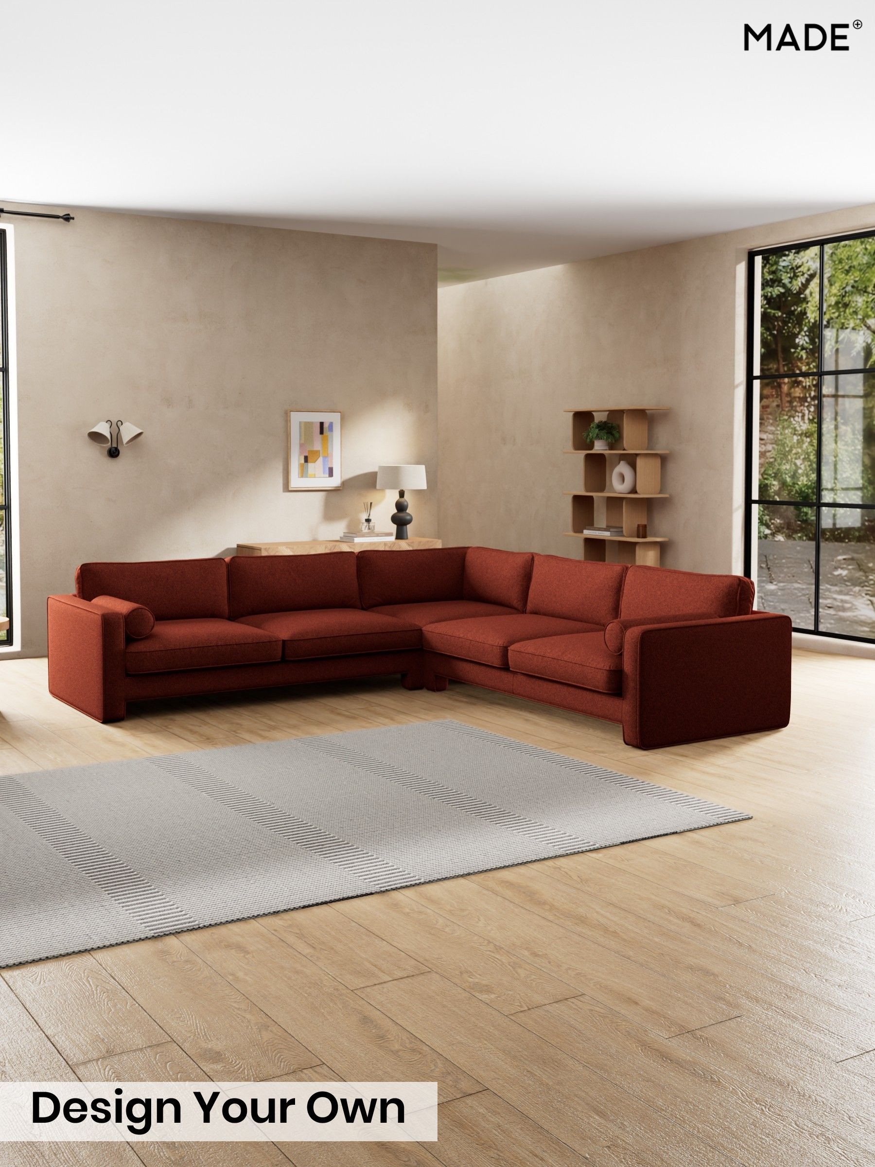 Soft Touch Boucle/Rust Orange - Holloway By Made