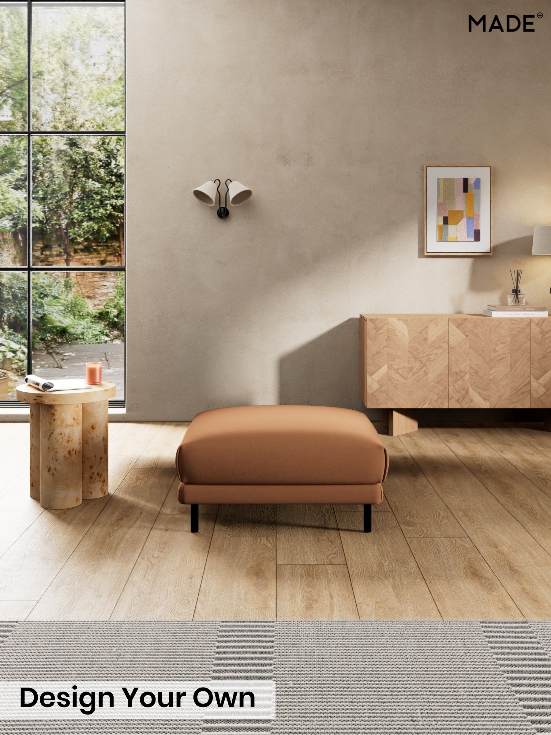 Matt Velvet Easy Clean/Fawn Truffle Natural - Odin By Made