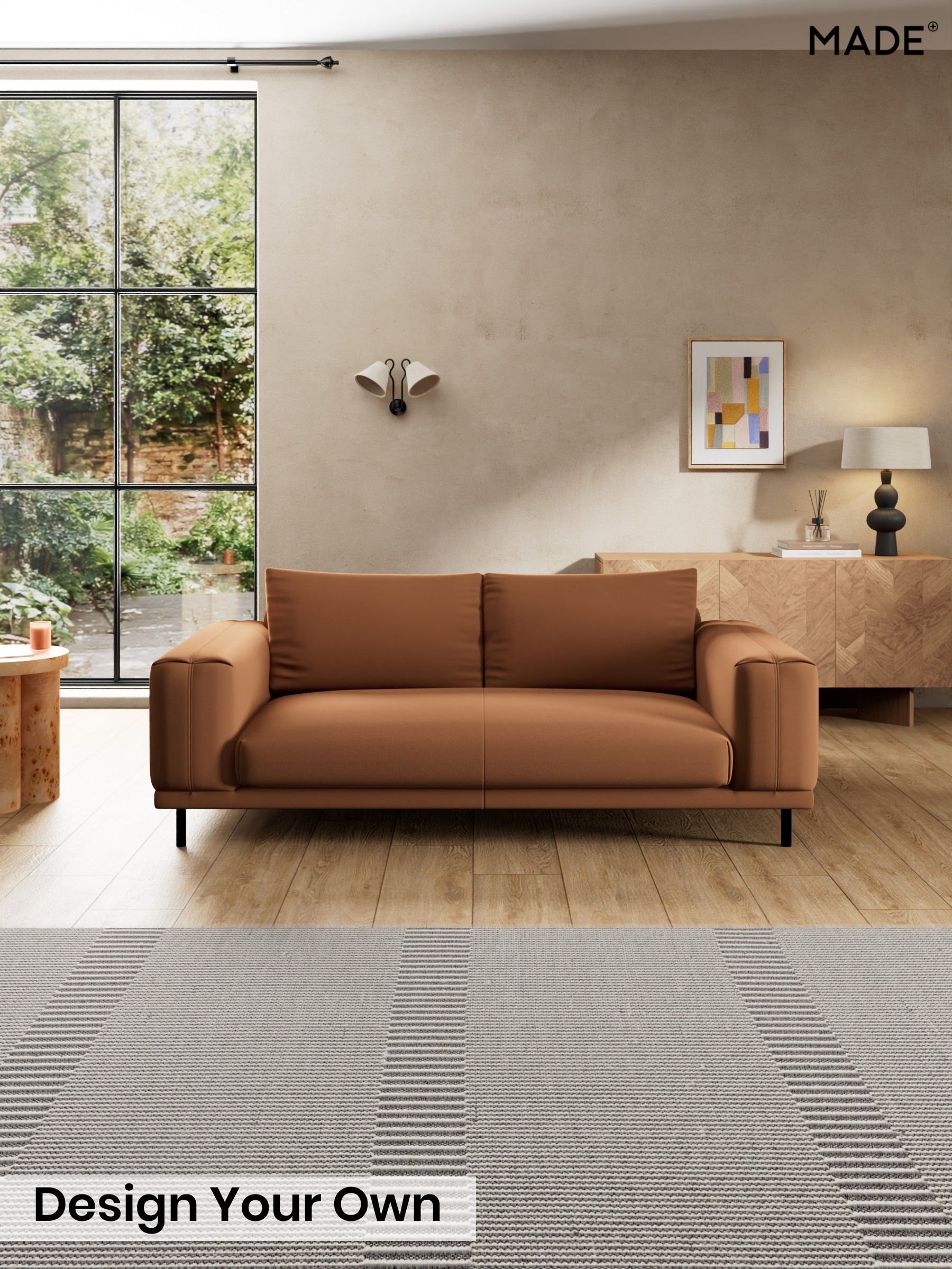 Matt Velvet Easy Clean/Fawn Truffle Natural - Odin By Made