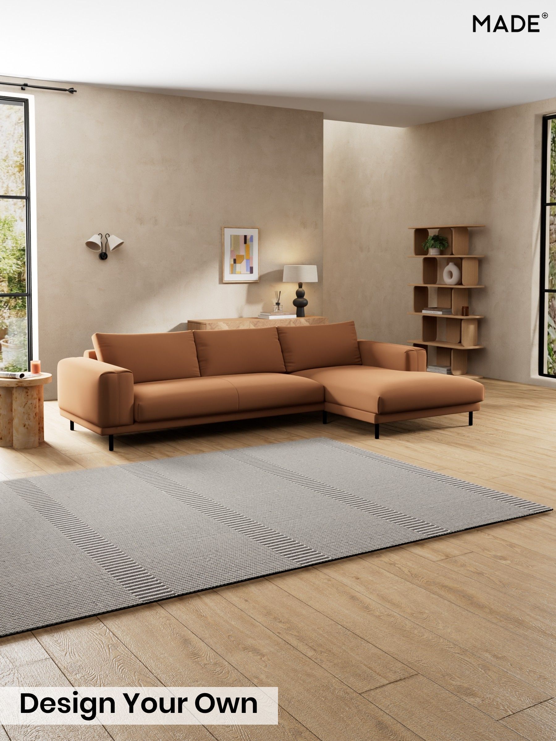 Matt Velvet Easy Clean/Fawn Truffle Natural - Odin By Made