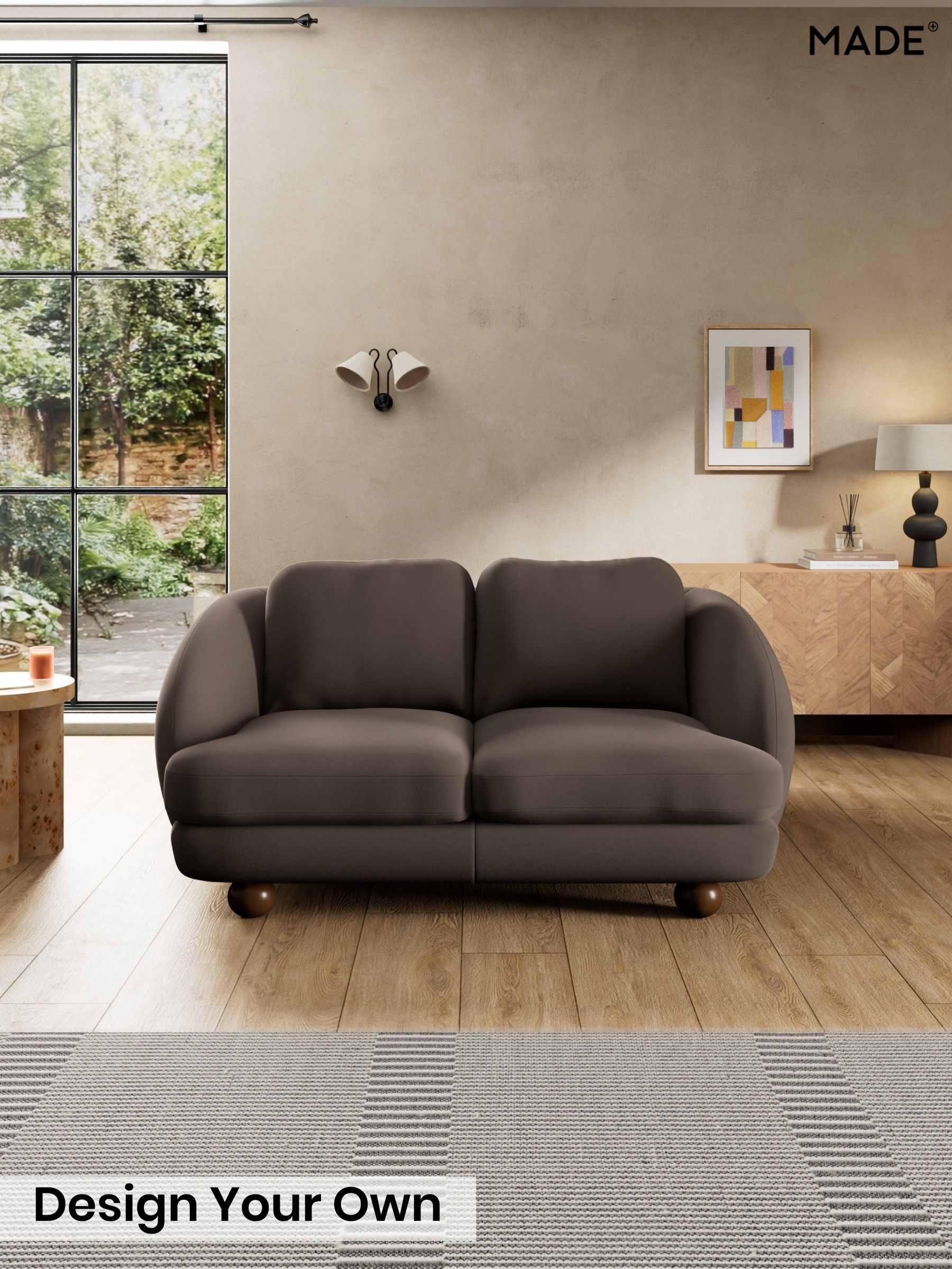 Matt Velvet Easy Clean/Soft Brown - Madris By Made