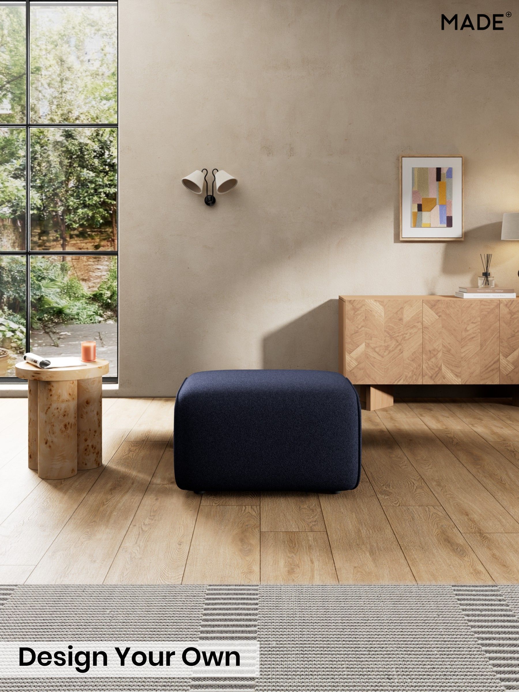 Soft Touch Boucle/Navy Blue - Avalon By Made